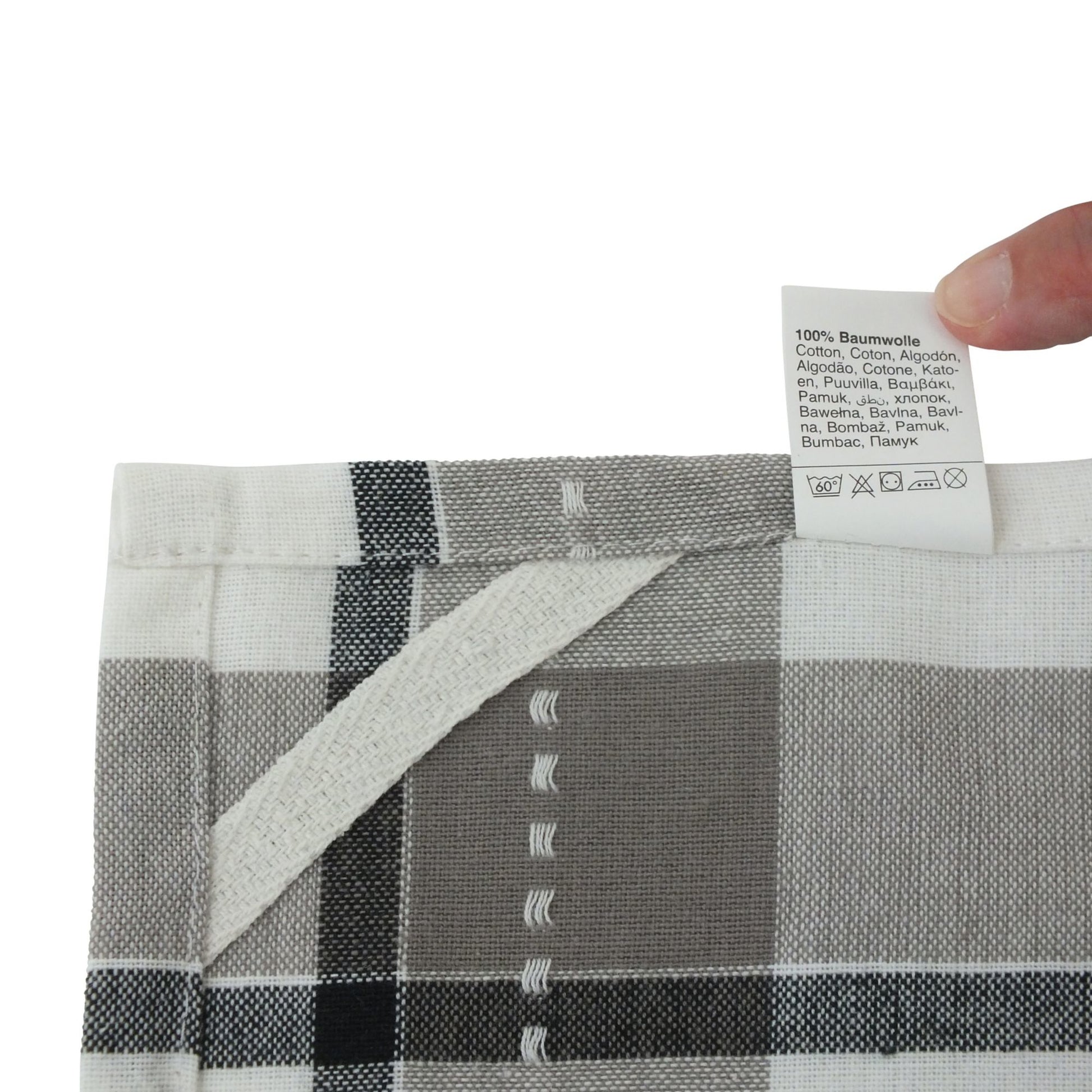 Kela Geschirrtuch Pasado – weiss – 65 × 45 cm – Baumwolle – 3er-Set