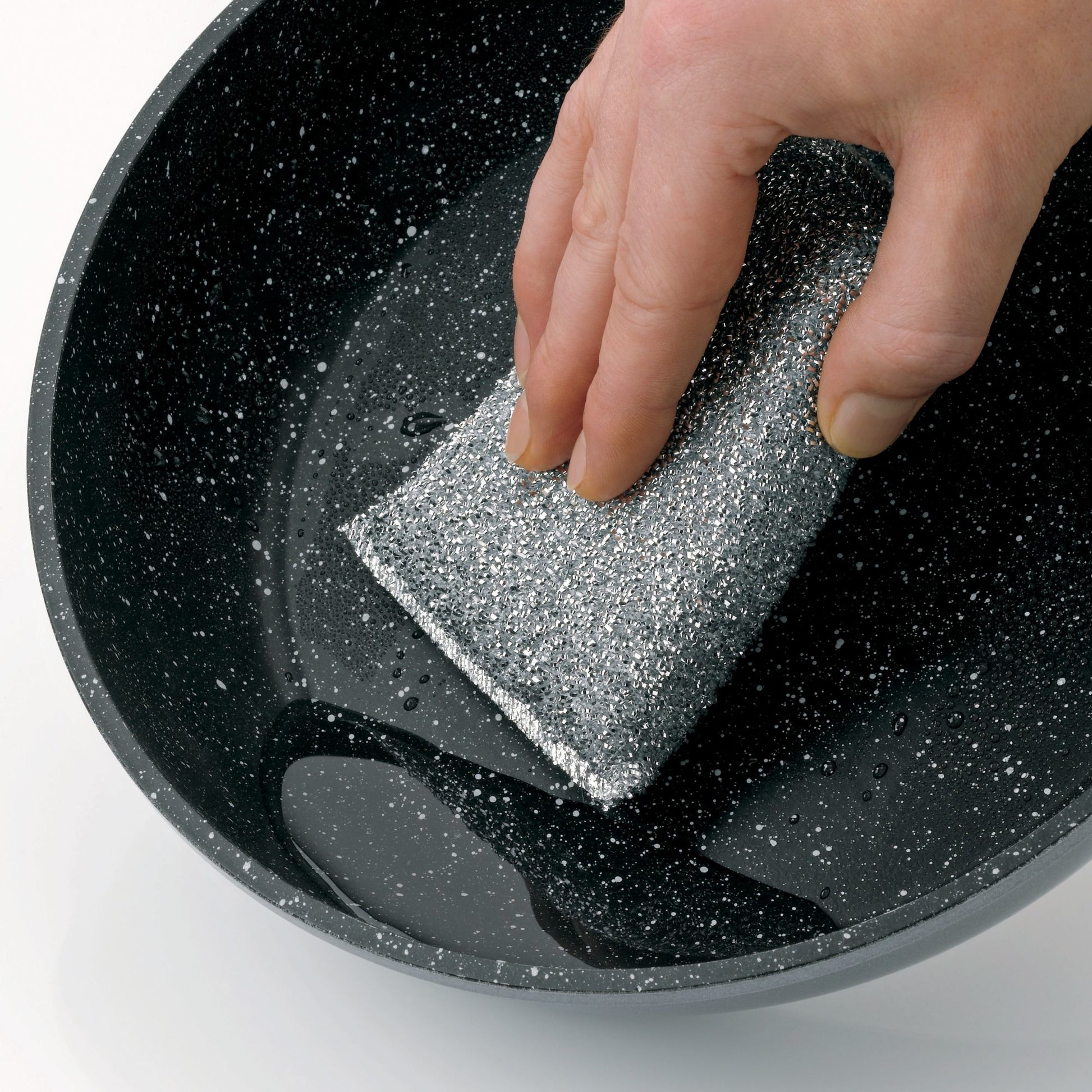 Kela Scheuerschwamm/Topfreiniger Pulito – Polyester, für Töpfe, 12,5 × 8 × 2,5 cm, silber, 3 Stk.