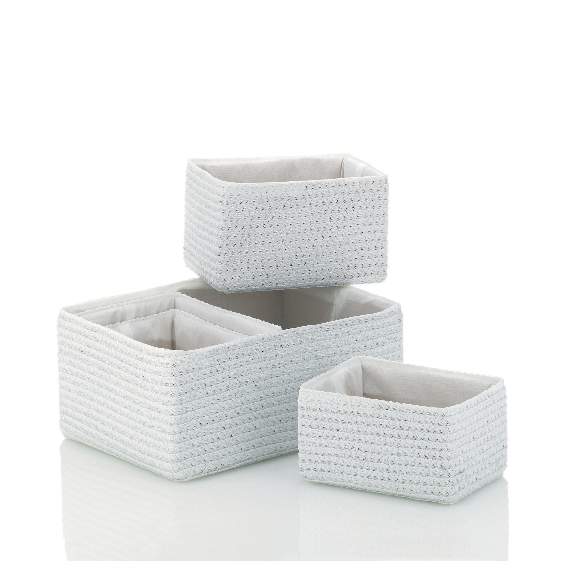 Kela Rimossa Aufbewahrungskorb Set 5-teilig – Kunststoff – Weiss