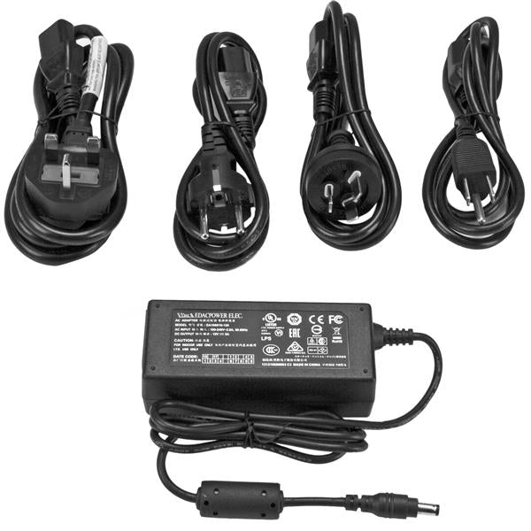StarTech.com Netzteil 60 W (12 V/5 A) – AC-Adapter mit AU/EU/JP/NA/UK-Steckern, für universelle Geräte, Kabel