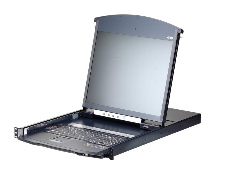 ATEN KVM-Switch – 16-Port, 19" LCD, CAT5e/6, Schwarz