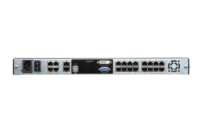 ATEN KVM-Switch – KL1116VN, 16-Port 19" LCD, Schwarz