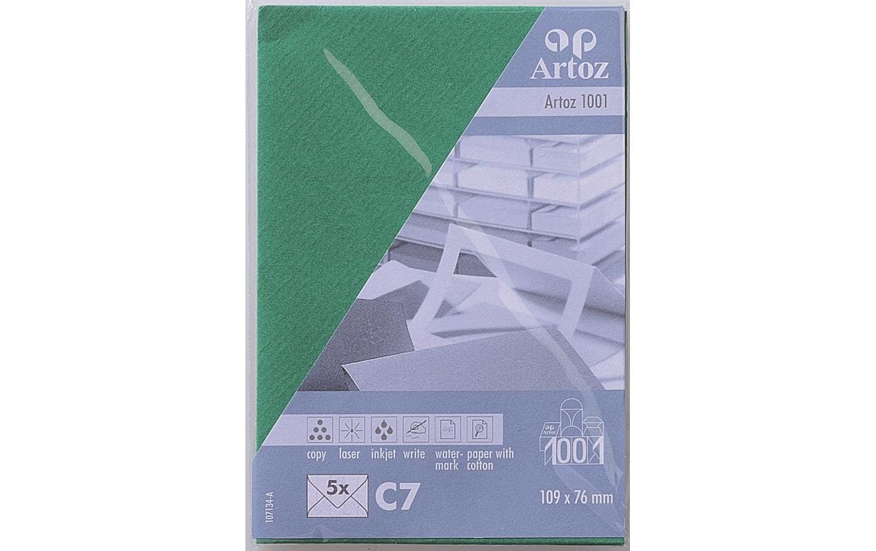 Artoz Couvert C7, ohne Fenster, selbstklebend, Tannengrün, 100 g/m² – Artoz – 5 Stk.