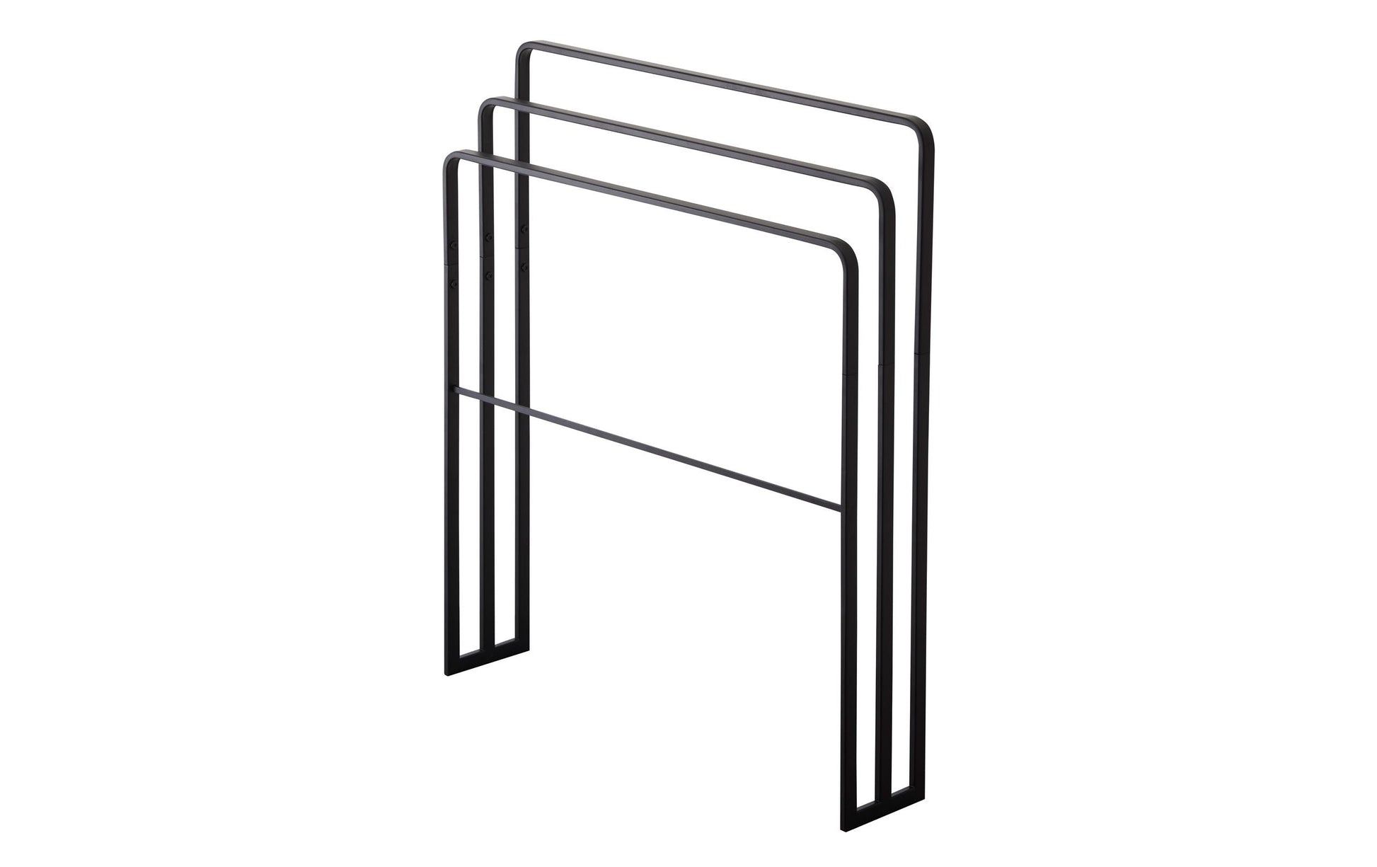 Yamazaki Handtuchständer TOWER – 14×70×81 cm, Stahl, Schwarz