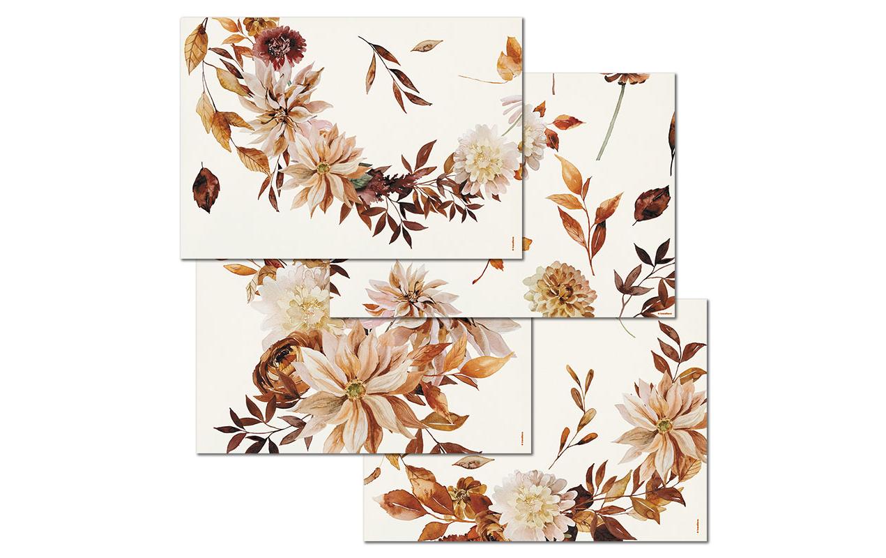 Trendform Tischset Autumn Leaves, Papier, Rechteckig, 42 × 29,7 cm – FSC – 4 Stk.