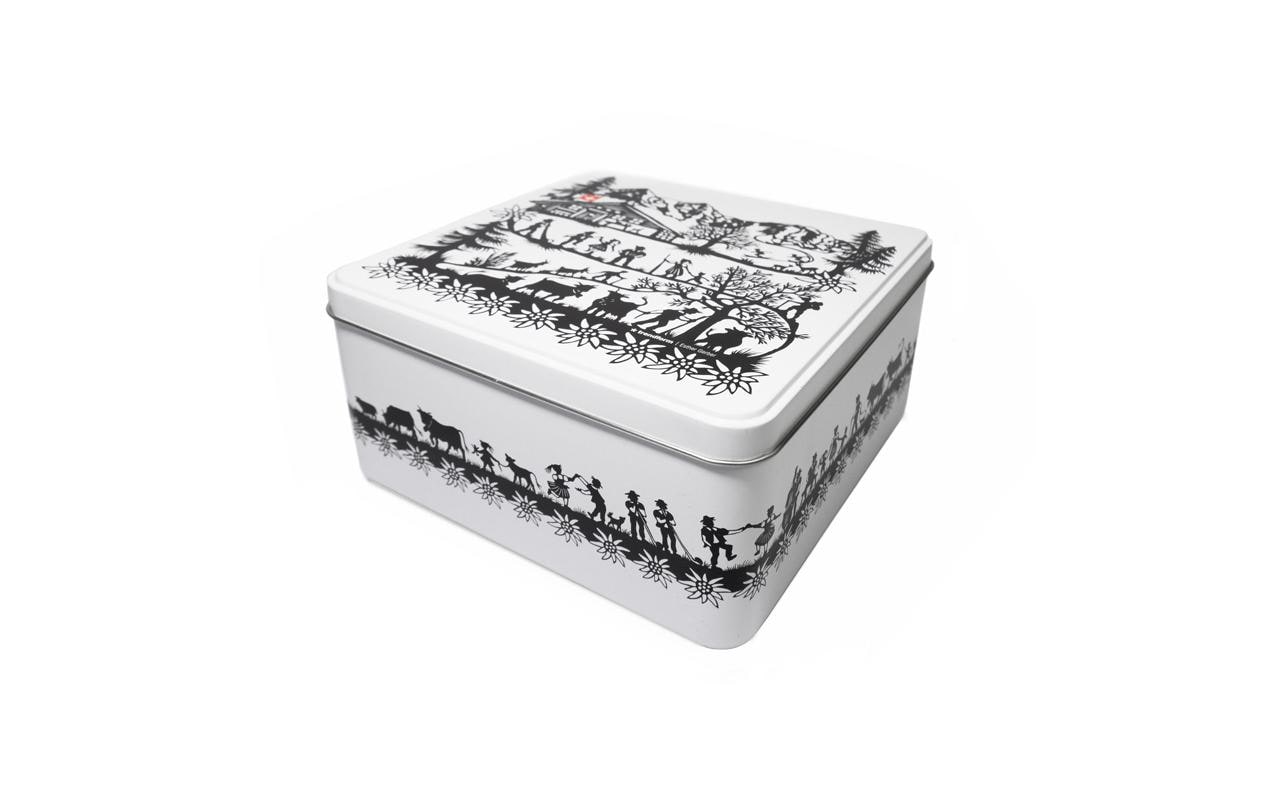 Trendform SWISS TRADITION Aufbewahrungsbox (mit Deckel) – Metall – Weiss – 177 × 85 × 177 mm
