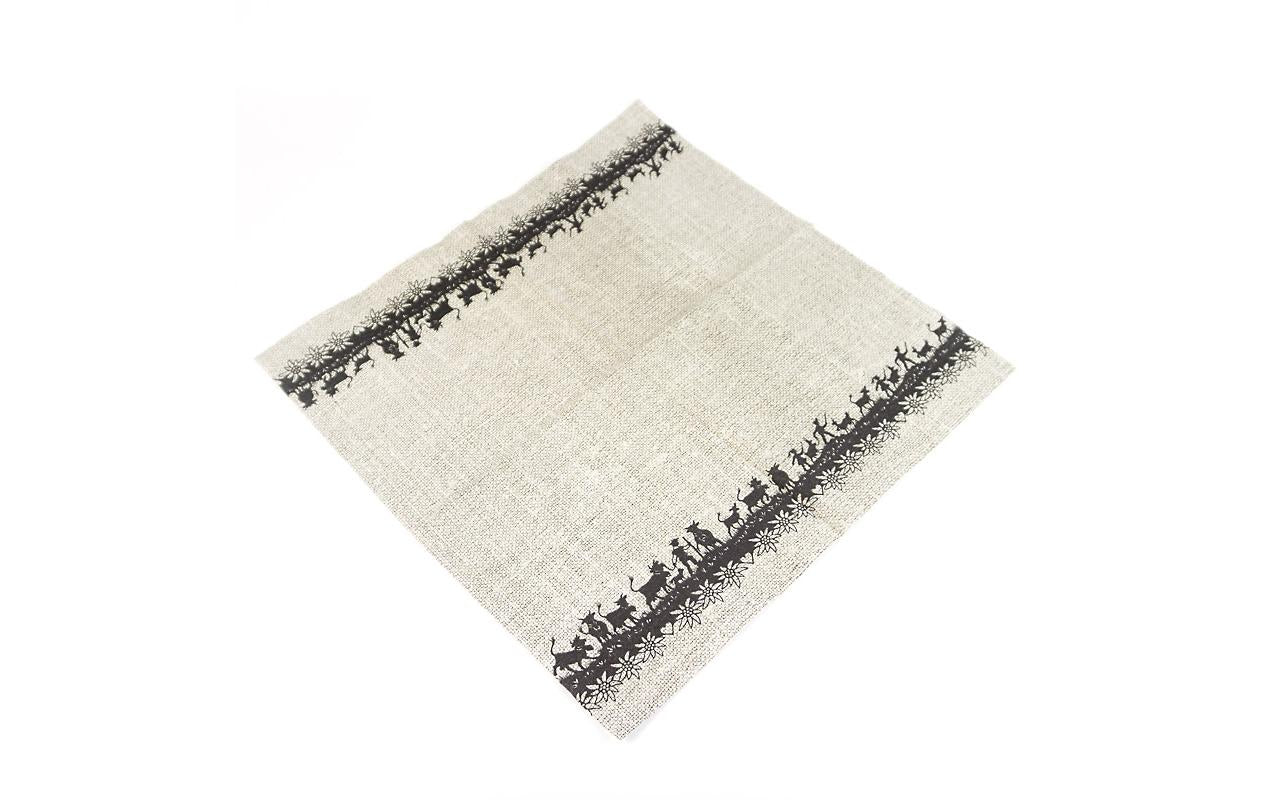 Trendform Servietten Swiss Linen, mehrfarbig – 33 × 33 cm, 3-lagig – 20 Stück