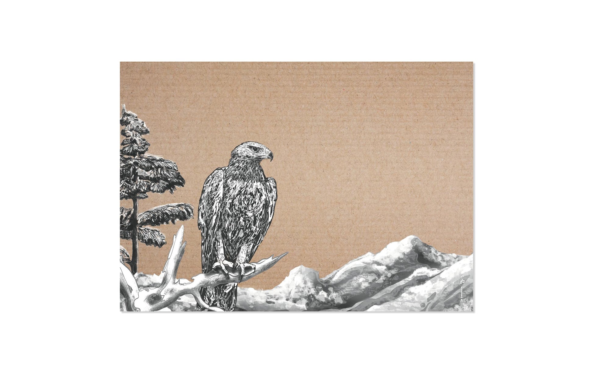 Trendform Tischset BELLA & FRIENDS, Papier, Herbst-Motiv (Tiermuster) – 42 × 29,7 cm – FSC
