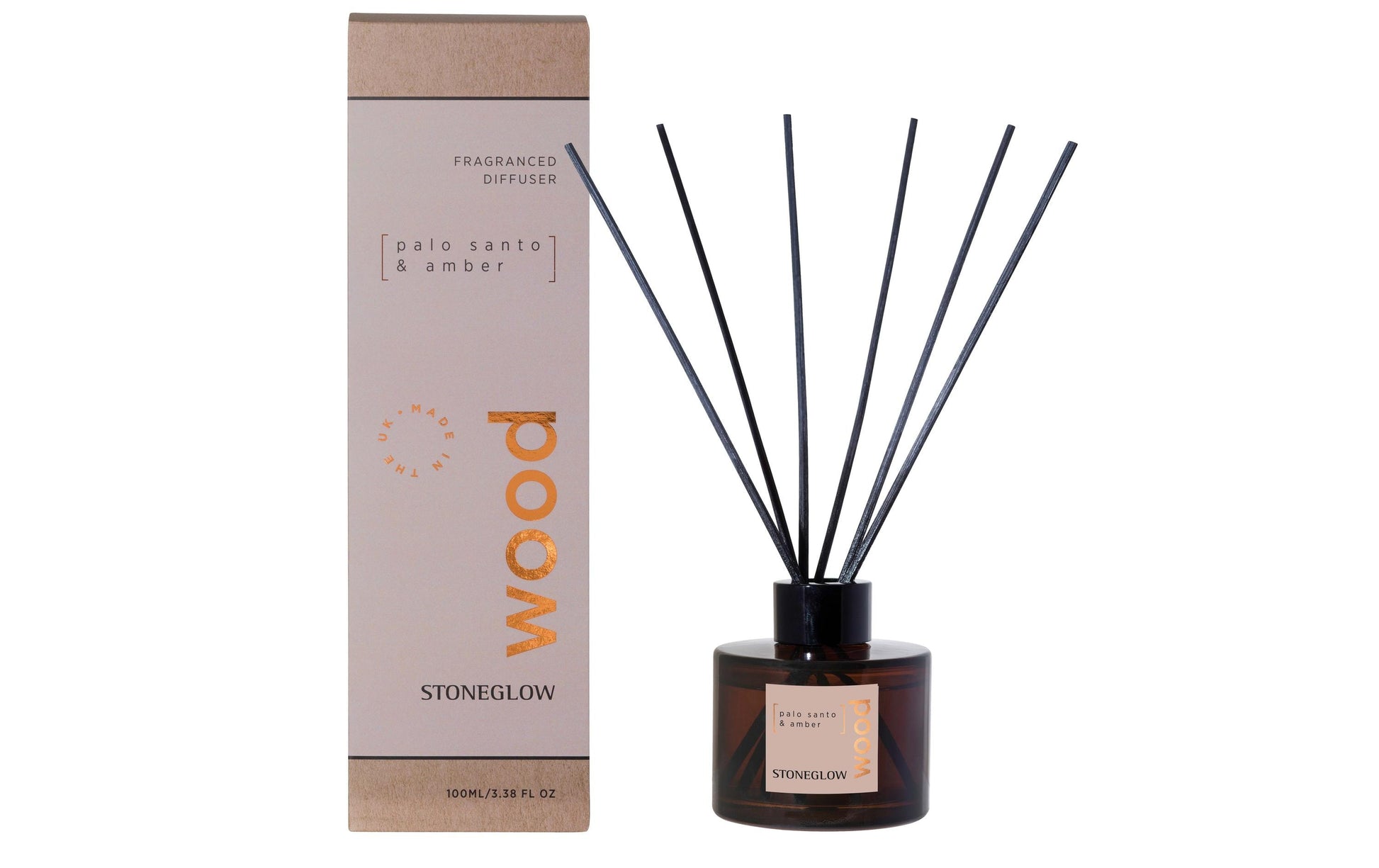 Stoneglow Wood Patchouli – Duftstäbchen, 100 ml