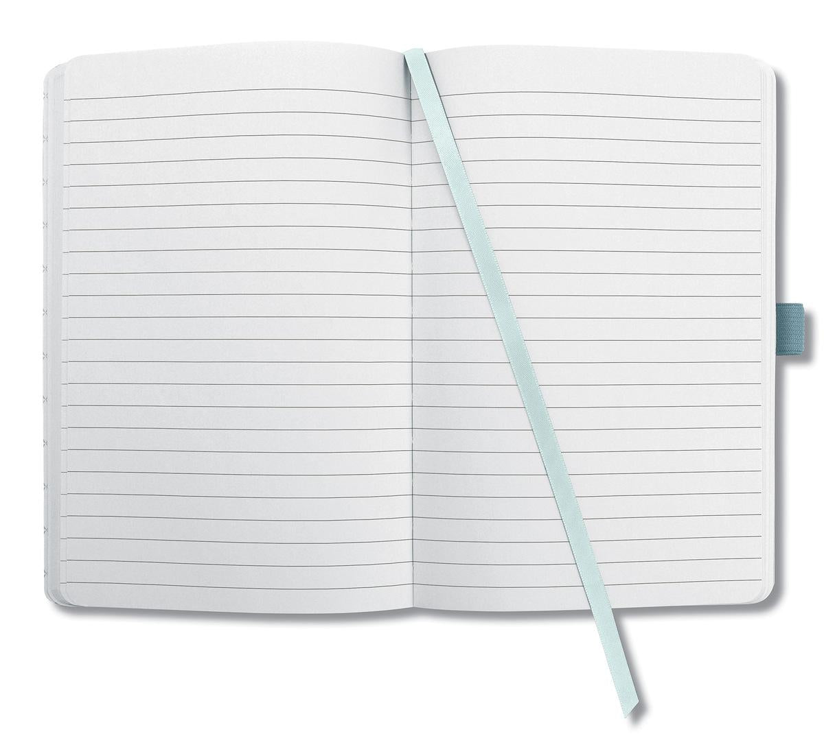 Sigel Notizbuch, liniert, Fadenheftung, Hardcover, 174 Seiten, perforiert, 80 g/m² – mehrfarbig
