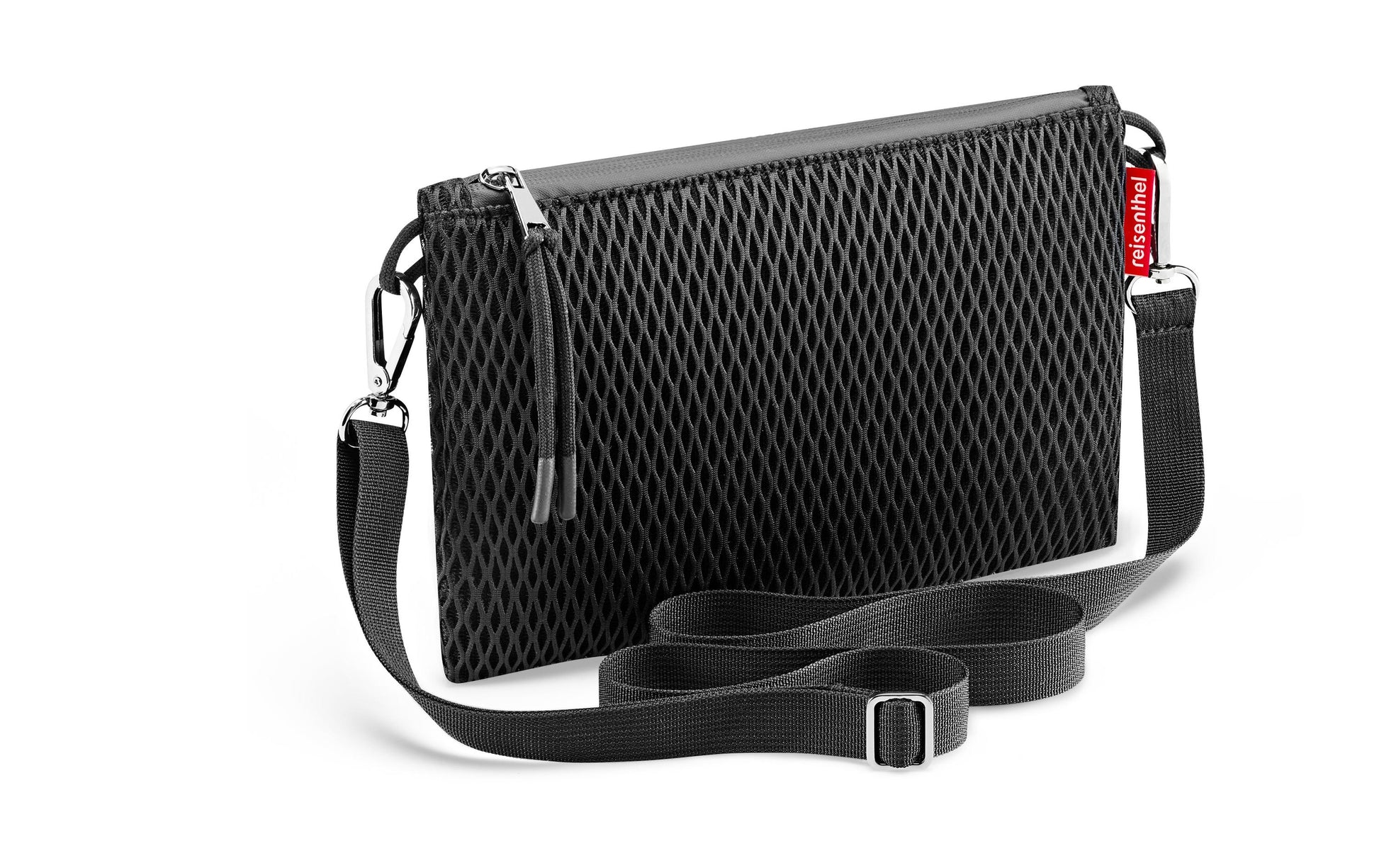 Reisenthel Reissverschlusstasche – Wasserfest – 25 × 17 × 8,5 cm, 3 l – Schwarz, Polyester – Mesh Black