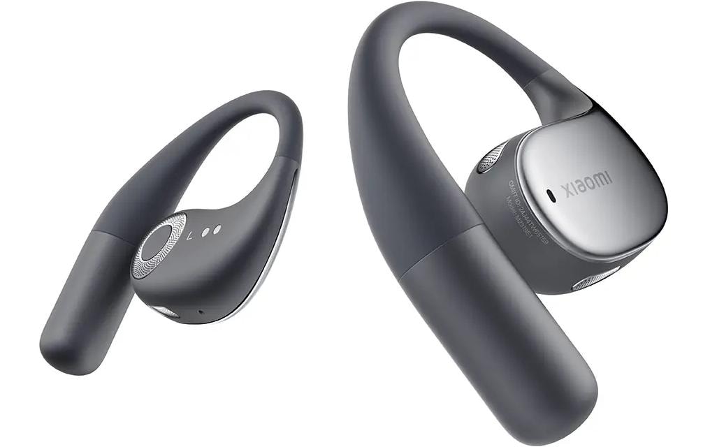 Xiaomi OpenWear Stereo – True Wireless In-Ear Ohrbügel – Bluetooth 5.3, ANC, IP54, USB-C – Grau – bis 38,5 h