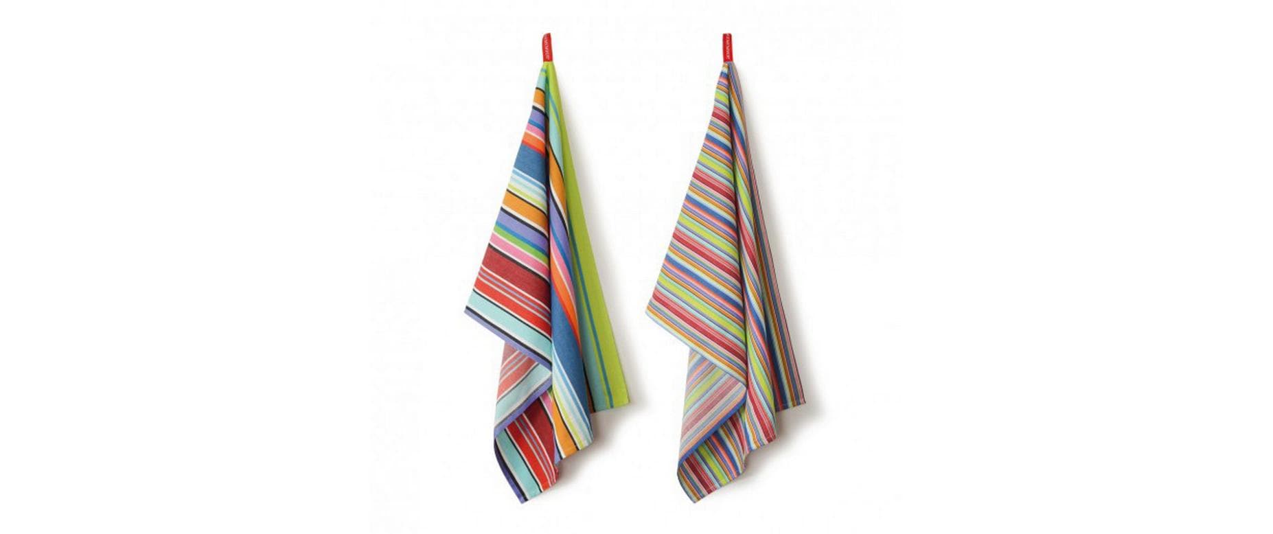 REMEMBER Geschirrtücher 2er-Set, 50 × 70 cm, Baumwolle, Mehrfarbig