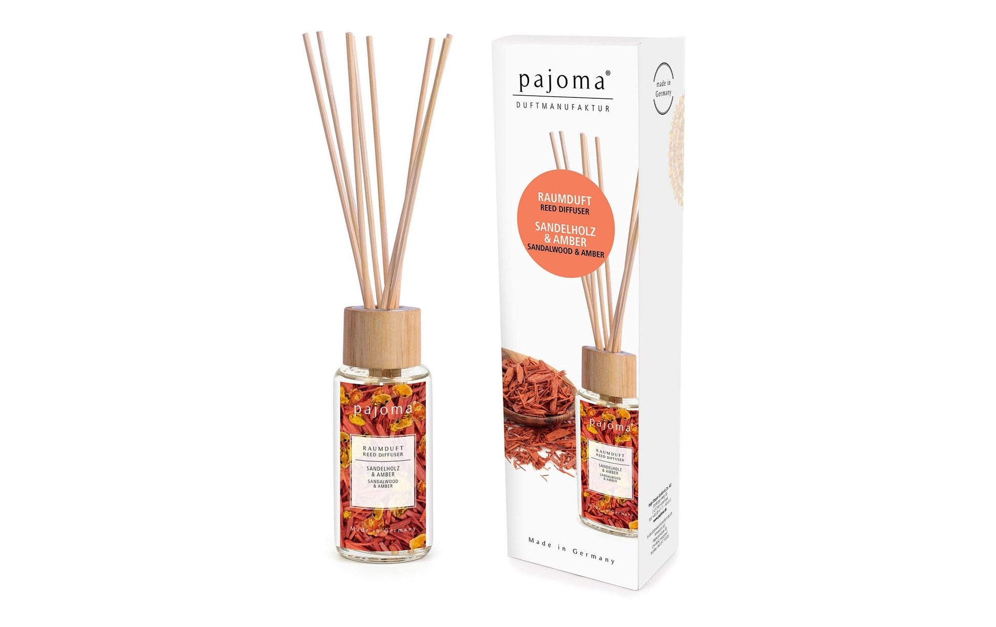 Pajoma Sandelholz & Amber – Duftstäbchen, 100 ml