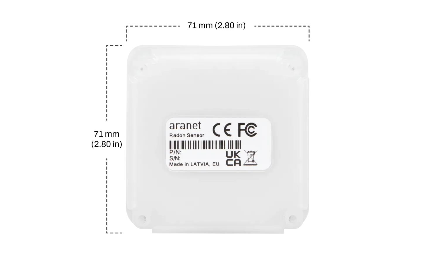 Aranet Radon PLUS HOME Luftqualitätssensor – Radon, Bluetooth