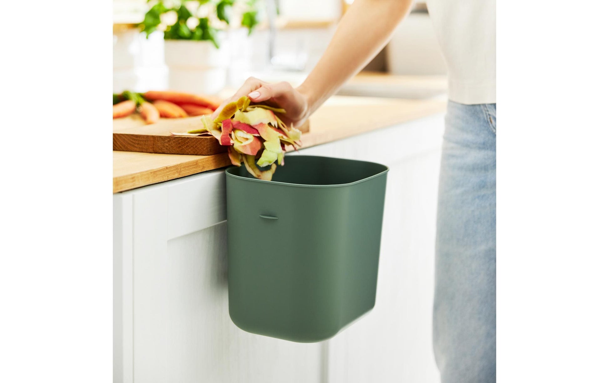 Rotho Systempapierkorb – 3×30 l + 6 l + 3,2 l – Kunststoff – 5-teilig, BPA-frei, aus recyceltem Material