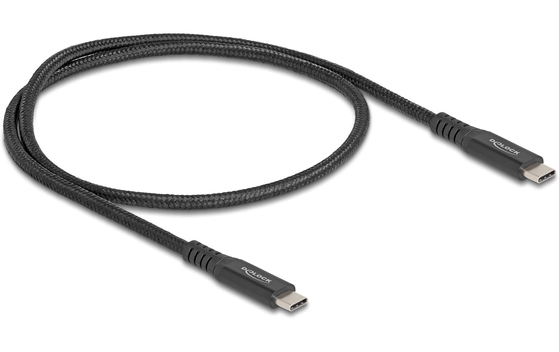 DeLOCK USB-C Kabel – USB-C Stecker zu Stecker 100W, magnetisch abgeschirmt, USB4 Gen 2x2