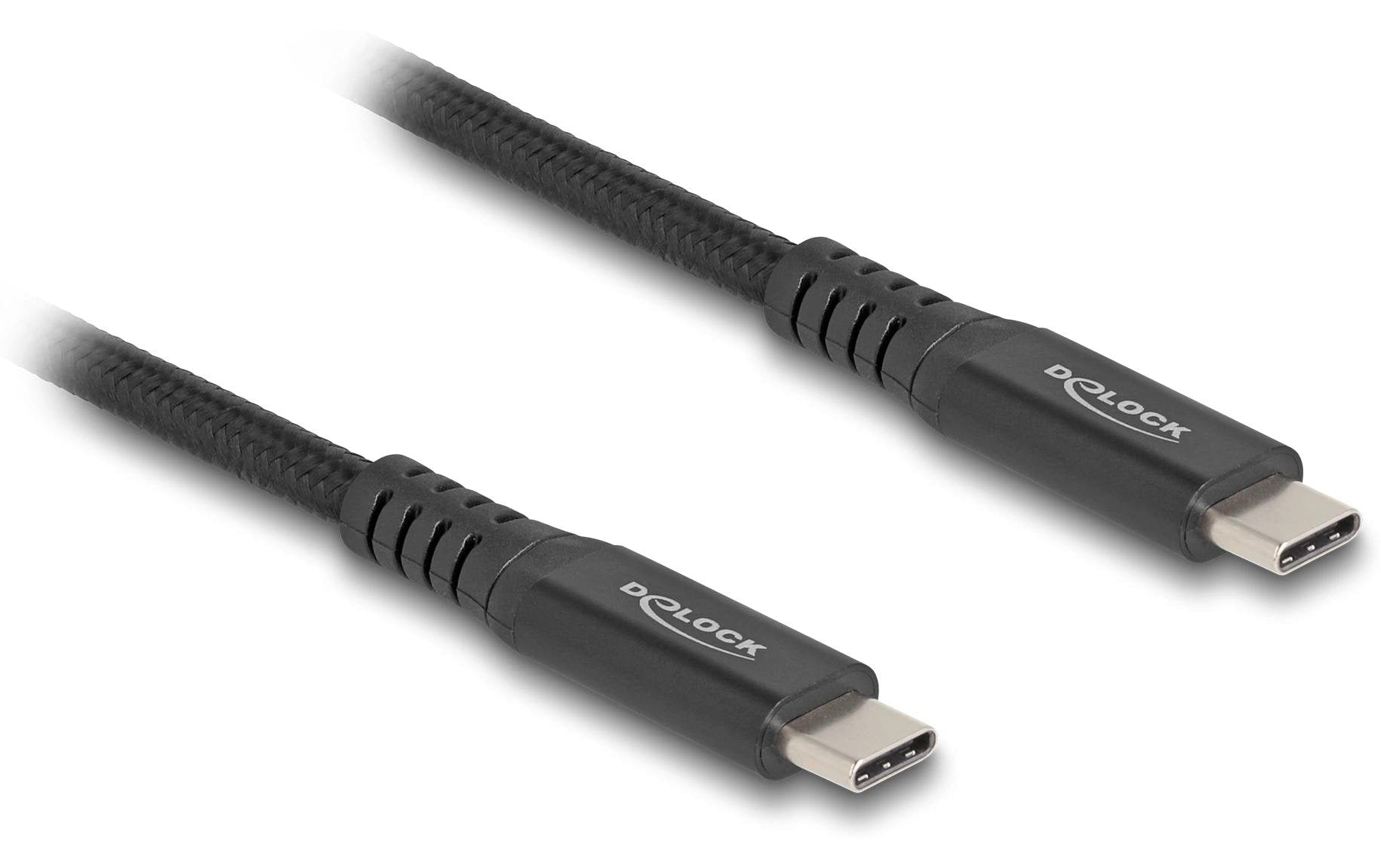 DeLOCK USB-C auf USB-C Kabel – USB 3.2 Gen 2x2 (20 Gbit/s) – 1 m – PD 100 W – Geflochten