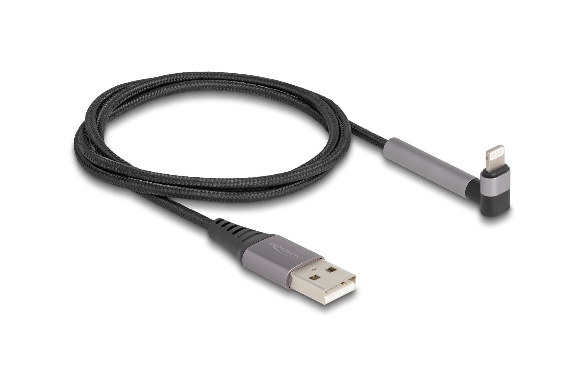 DeLOCK Kabel – USB-A auf Lightning 1,5 m, MFi zertifiziert, geflochten – für iPhone/iPad