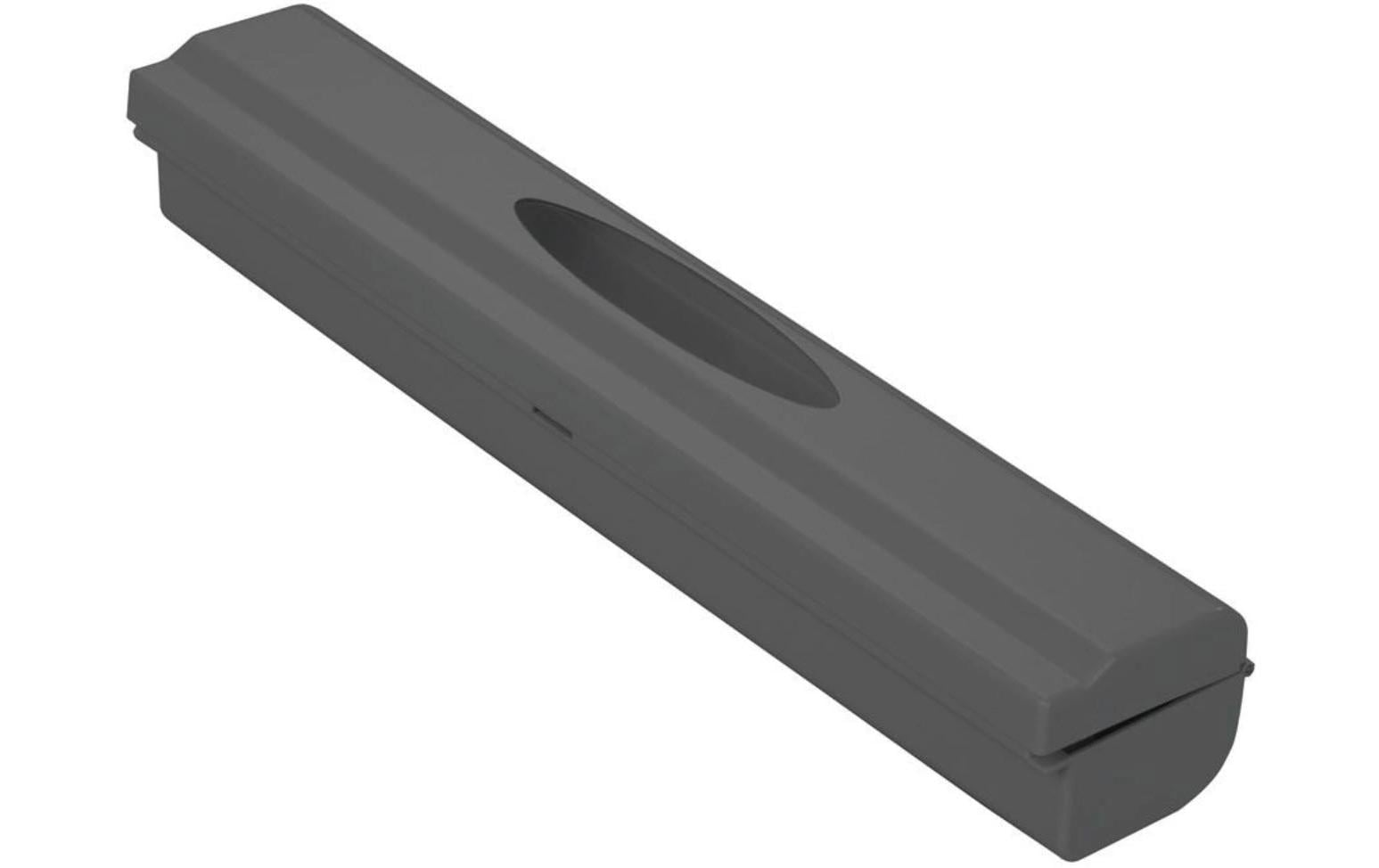 Wenko – Folienschneider, 38 × 6,7 × 5,2 cm, Kunststoff (ABS), Anthrazit, für Folienrollen bis 33 cm