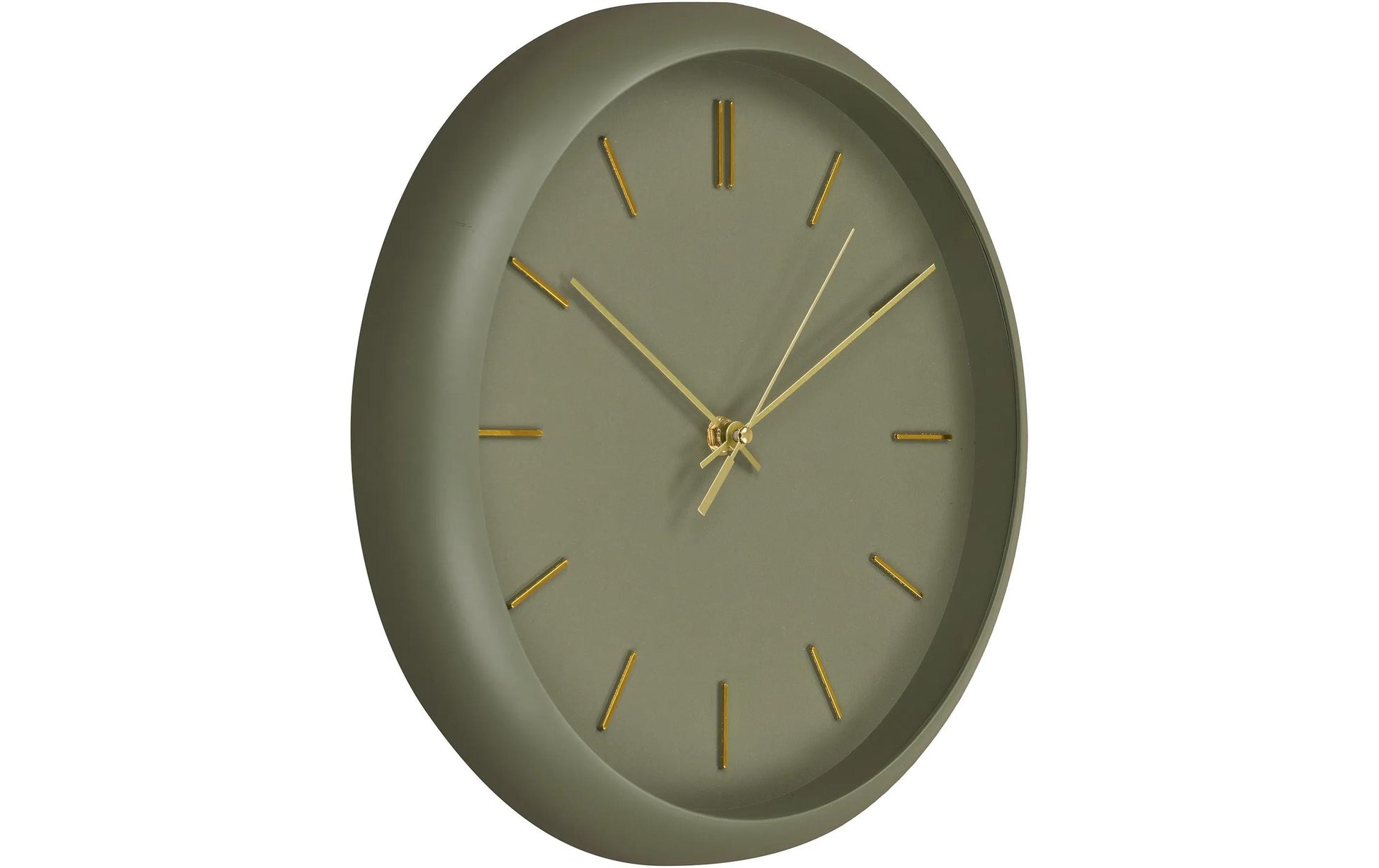House Nordic Rossano Wanduhr – Analog, lautlos, Ø 30 cm, grün