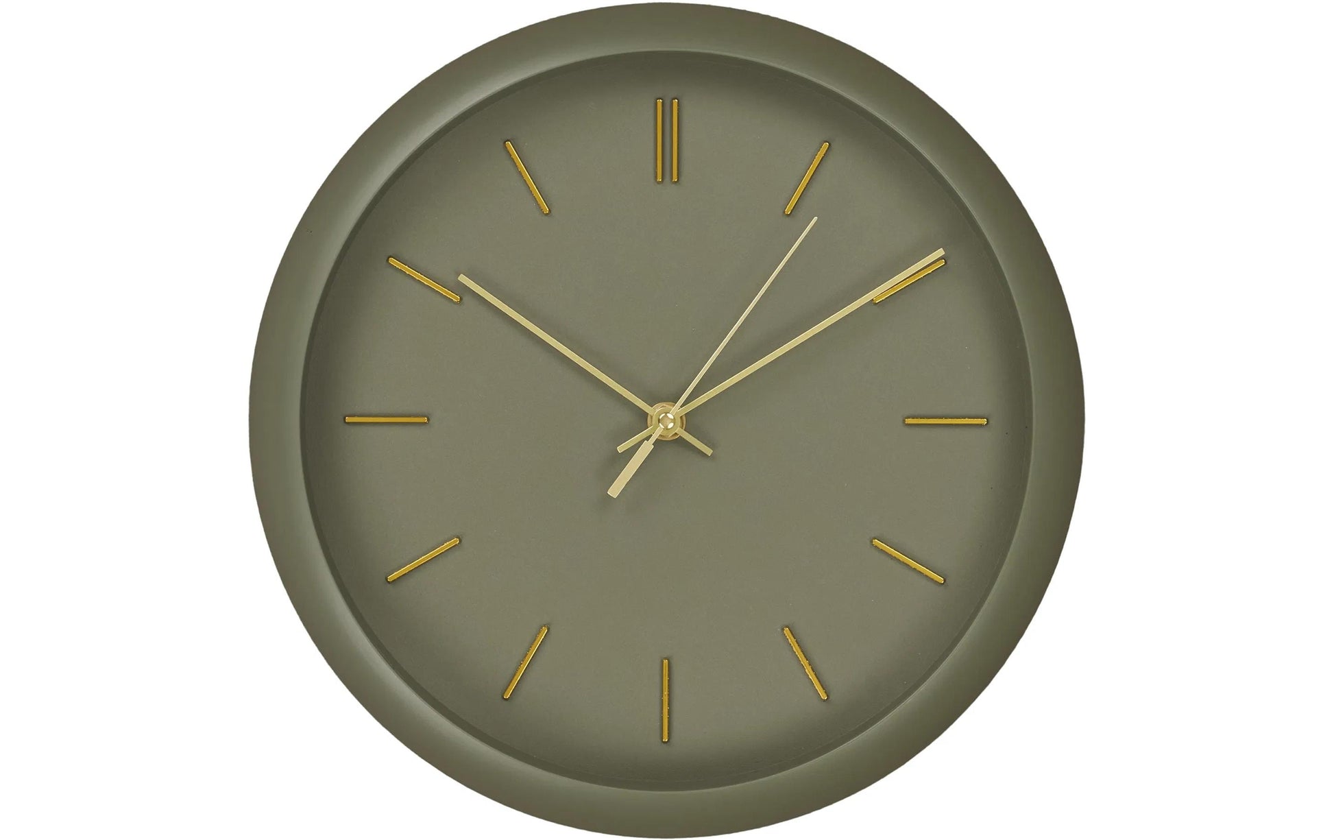 House Nordic Rossano Wanduhr – Analog, lautlos, Ø 30 cm, grün