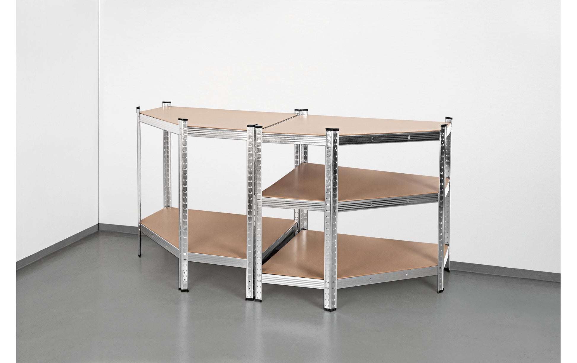 EASYmaxx Büro-/Lagerregal freistehend, Schwerlastregal – 5 Böden – 90,0 × 40,0 × 180,0 cm – 175 kg/Boden