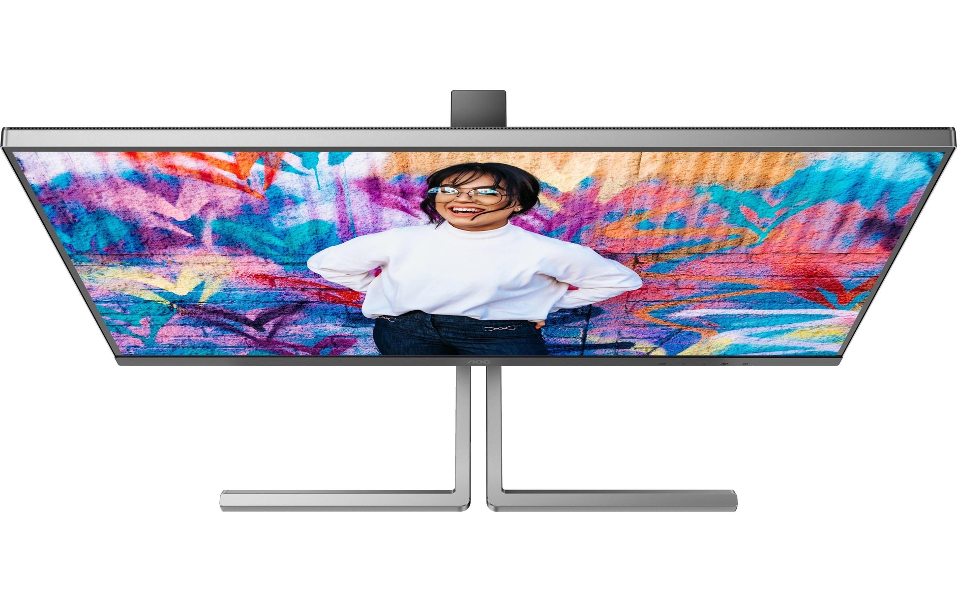 AOC U32U3CV – Monitor, 31,5", 400 cd/m², 3× USB-C, KVM, Integrierte Lautsprecher, VESA 100 × 100, Schwarz