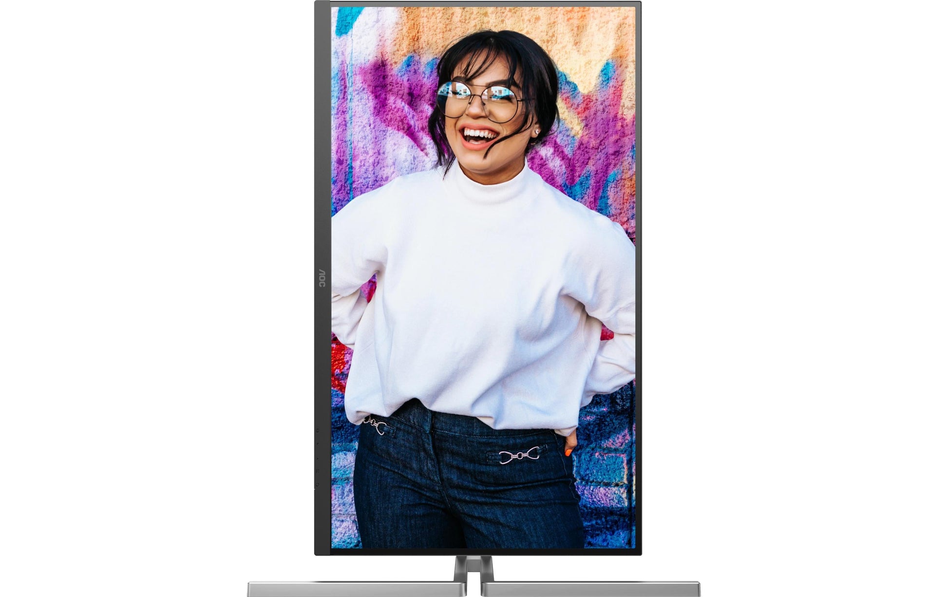 AOC U32U3CV – Monitor, 31,5", 400 cd/m², 3× USB-C, KVM, Integrierte Lautsprecher, VESA 100 × 100, Schwarz