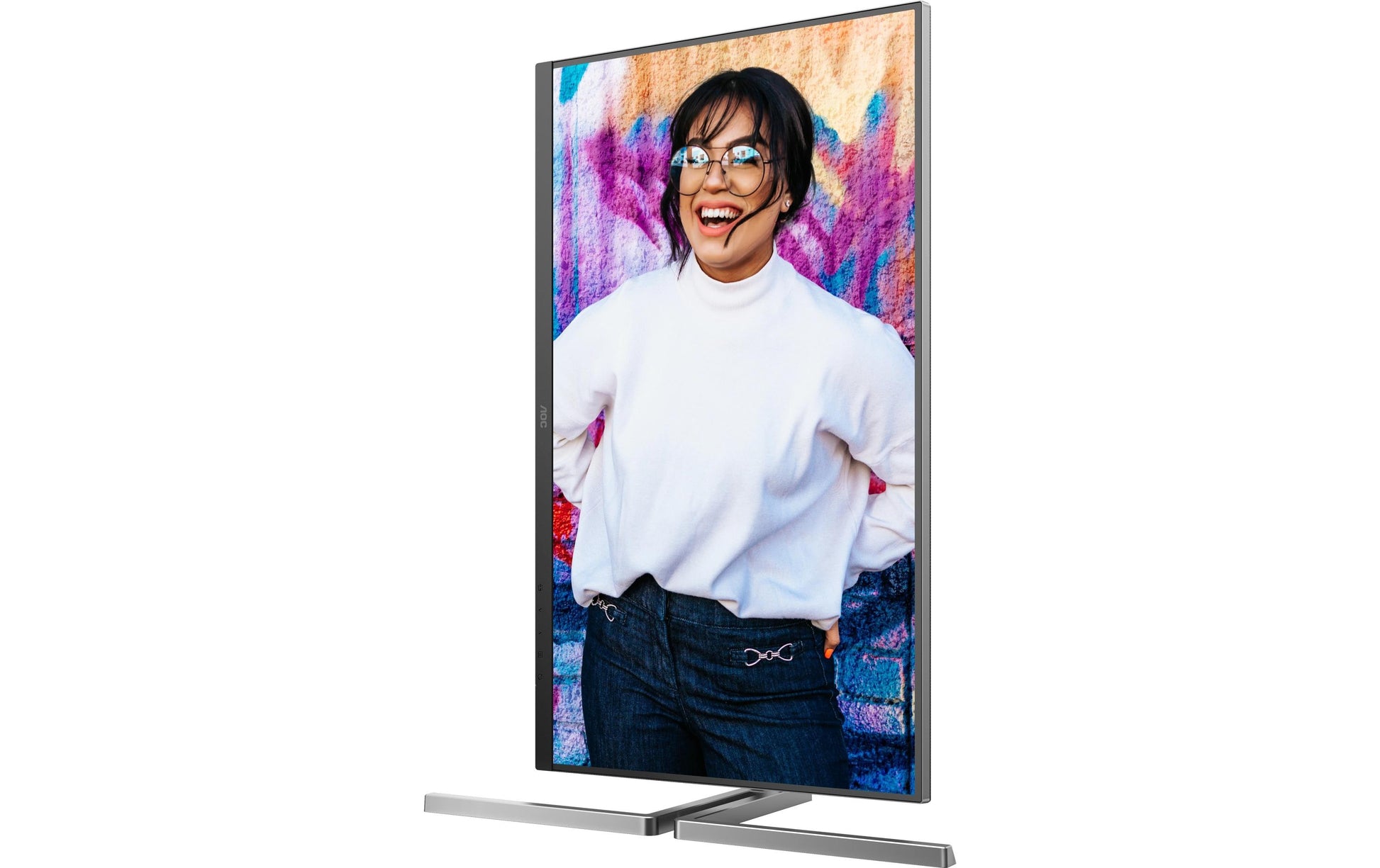 AOC U32U3CV – Monitor, 31,5", 400 cd/m², 3× USB-C, KVM, Integrierte Lautsprecher, VESA 100 × 100, Schwarz