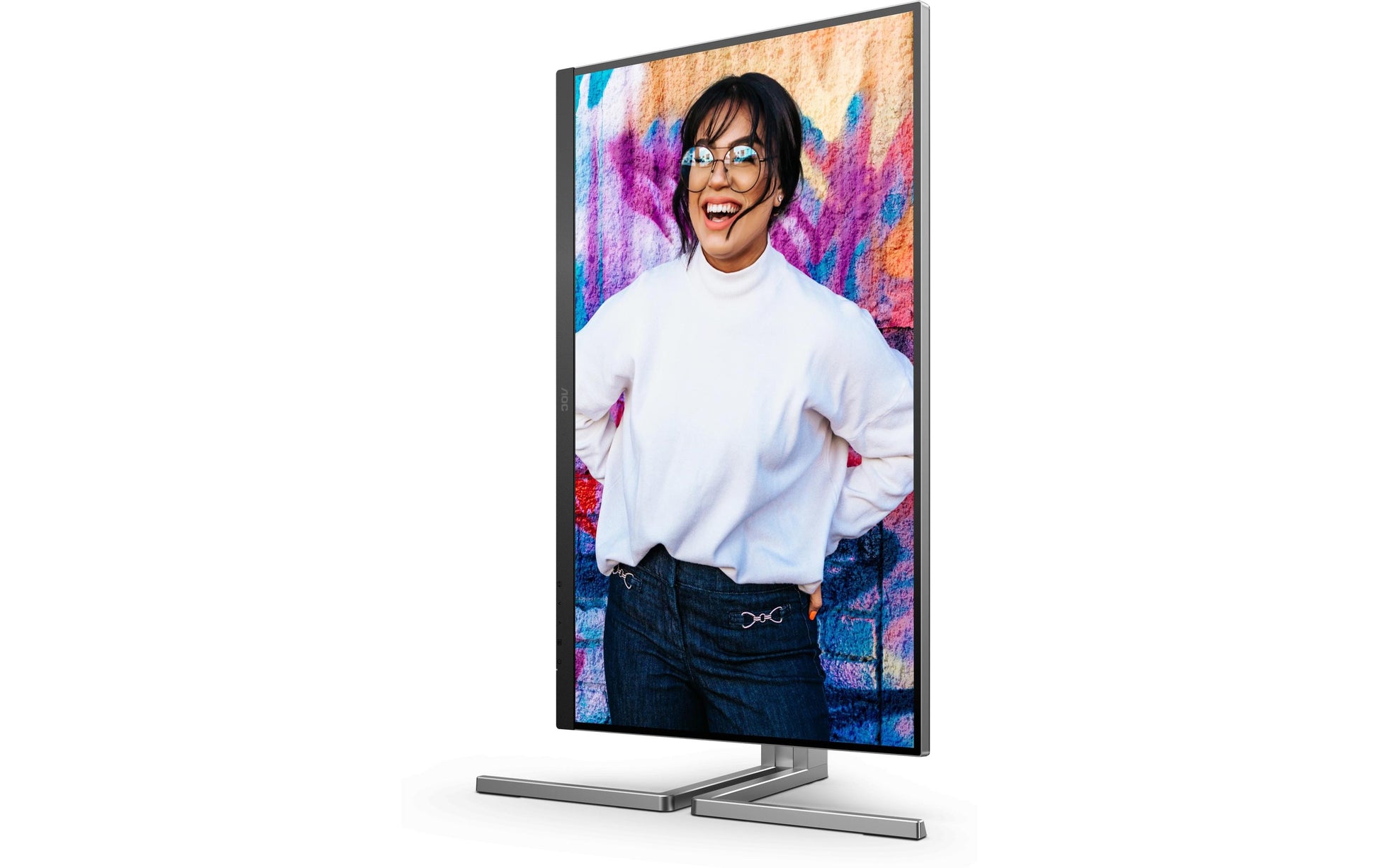 AOC Q27U3CV – Monitor, 27", 2560 × 1440 (WQHD), IPS, 75 Hz, KVM, 2× USB-C, VESA 100 × 100, Schwarz