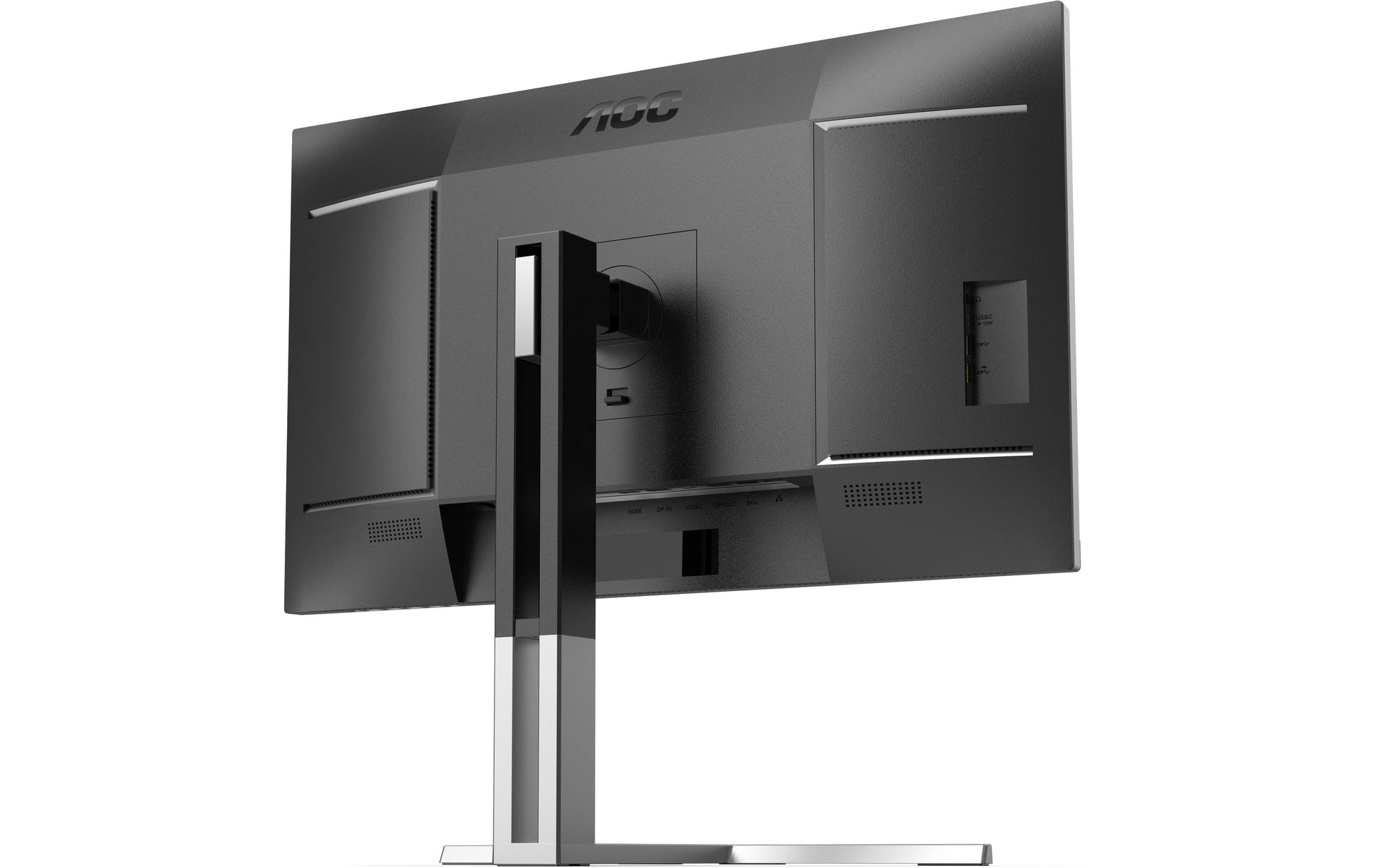 AOC Q27U3CV – Monitor, 27", 2560 × 1440 (WQHD), IPS, 75 Hz, KVM, 2× USB-C, VESA 100 × 100, Schwarz