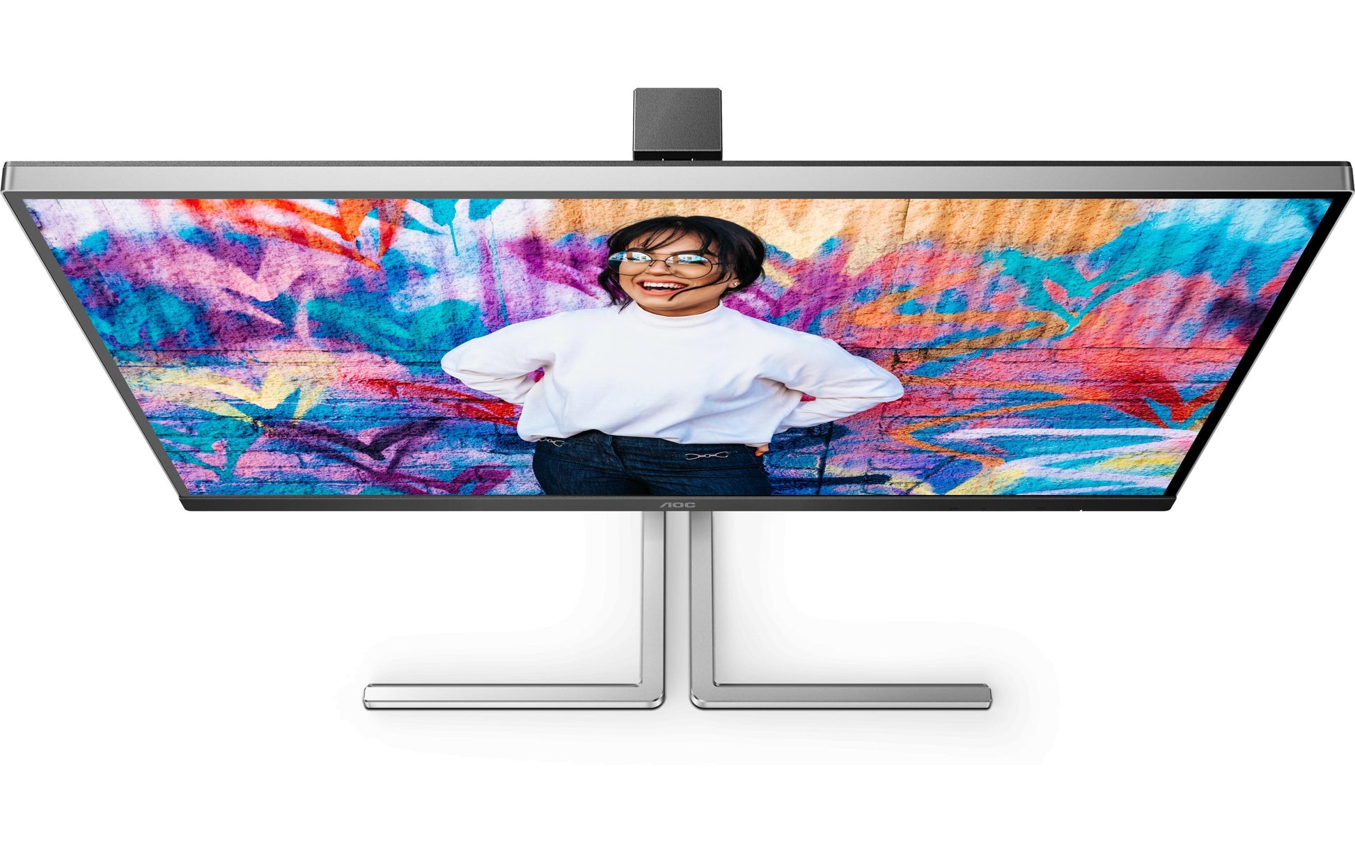AOC Q27U3CV – Monitor, 27", 2560 × 1440 (WQHD), IPS, 75 Hz, KVM, 2× USB-C, VESA 100 × 100, Schwarz