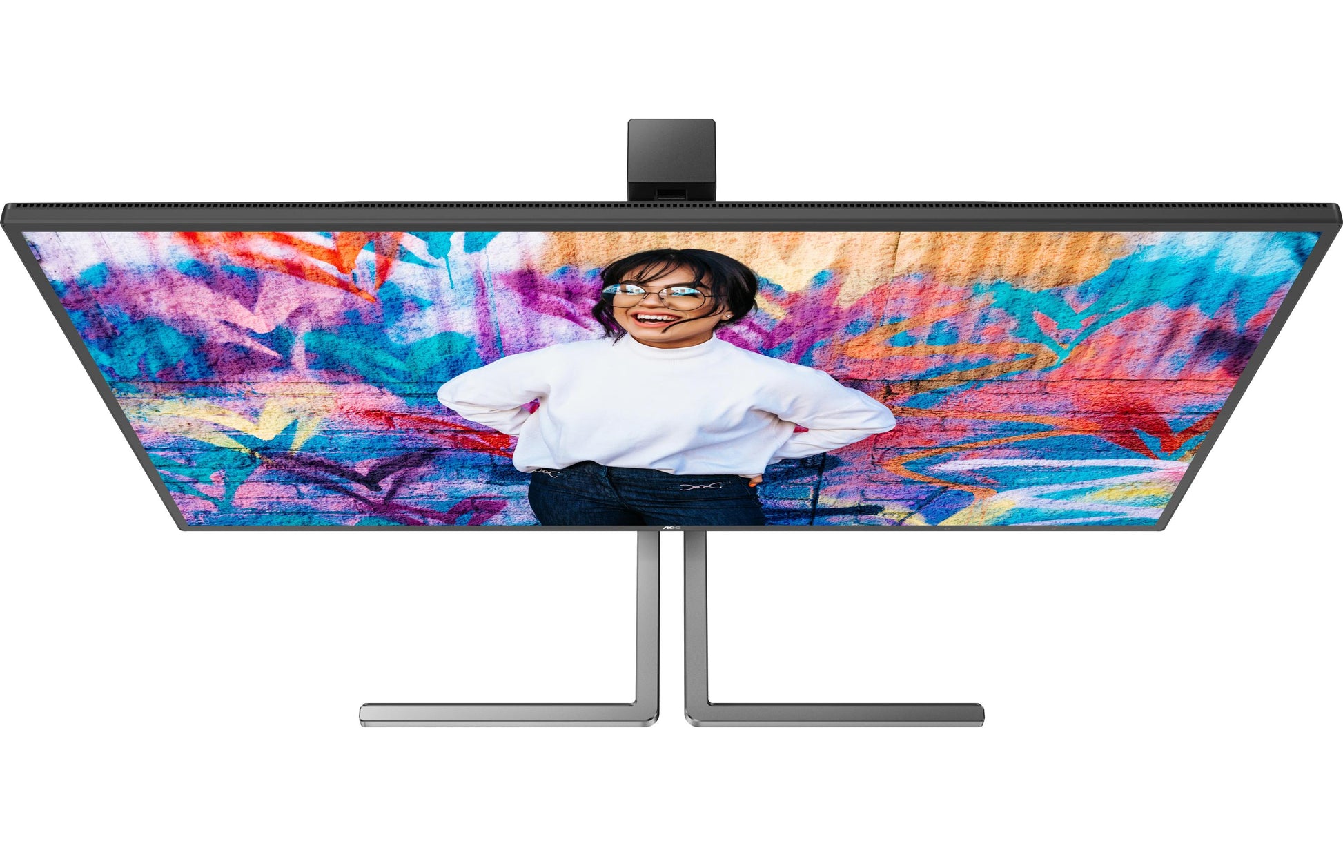 AOC U27U3CV – Monitor, 27", Nano-IPS, 60 Hz, 350 cd/m², 2× USB-C, KVM, Lautsprecher, VESA 100 × 100, Schwarz