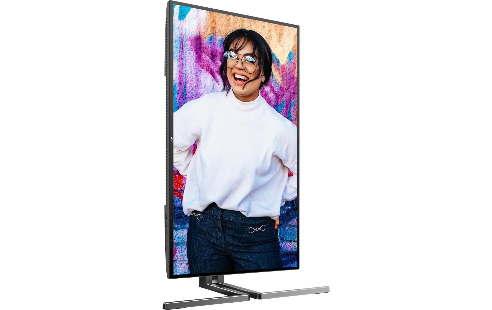 AOC U27U3CV – Monitor, 27", Nano-IPS, 60 Hz, 350 cd/m², 2× USB-C, KVM, Lautsprecher, VESA 100 × 100, Schwarz