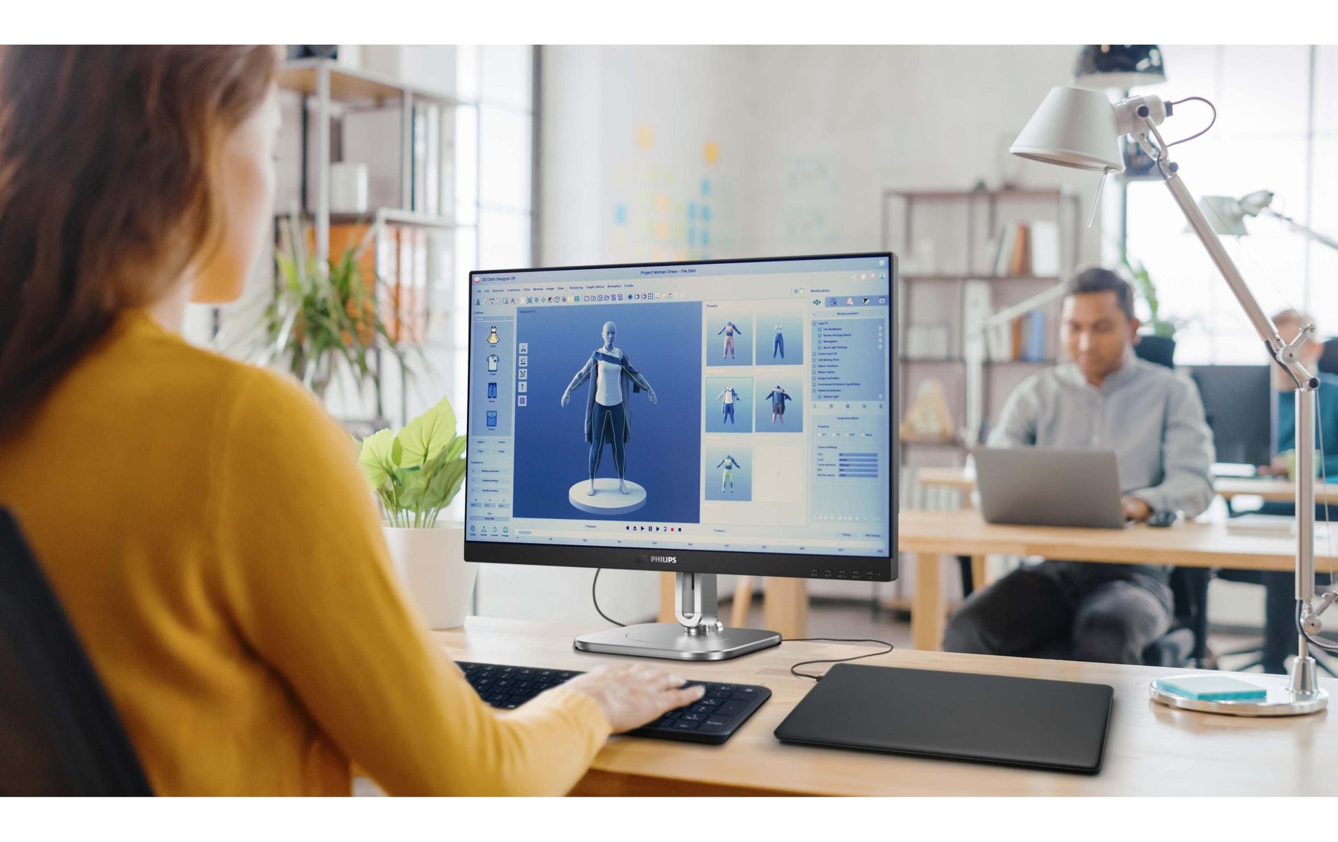 Philips 27B2N4500/00 – Monitor, 27", 120 Hz, 350 cd/m², Adaptive Sync, Integrierte Lautsprecher, USB-Hub, Grau