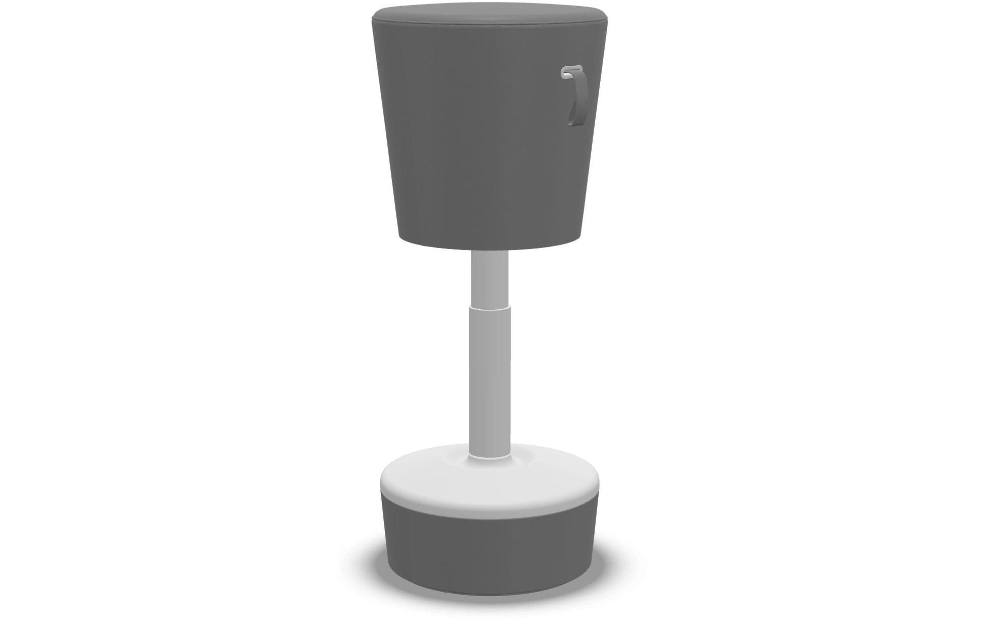 Profim Hocker Mickey – Sitzhöhe 91 cm, 110 kg, Hellgrau