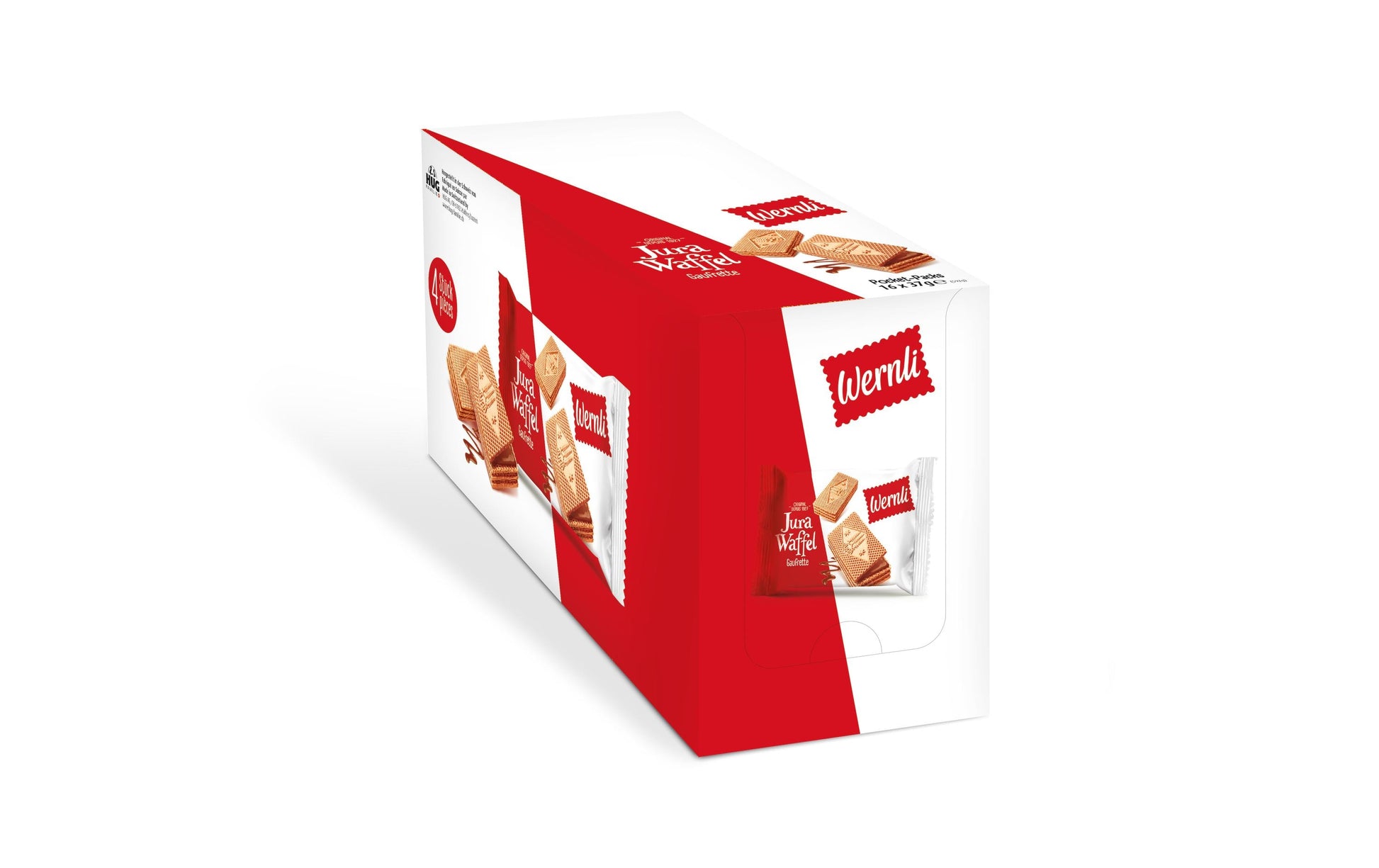 Wernli Jura Waffel – Kakaocrème-Füllung – 16 × 37 g