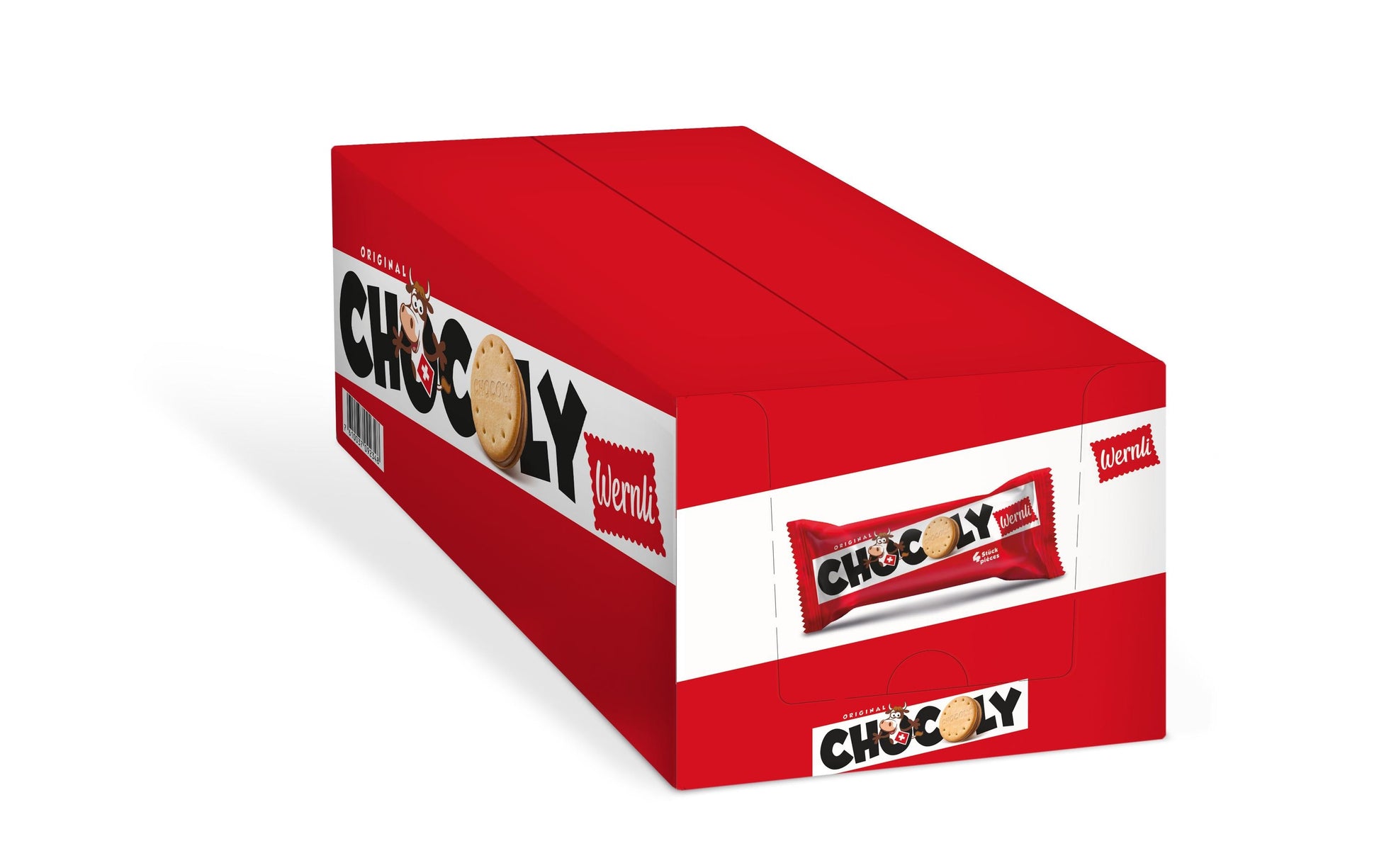 Wernli Chocoly Guetzli – Schokolade – 18 × 62 g