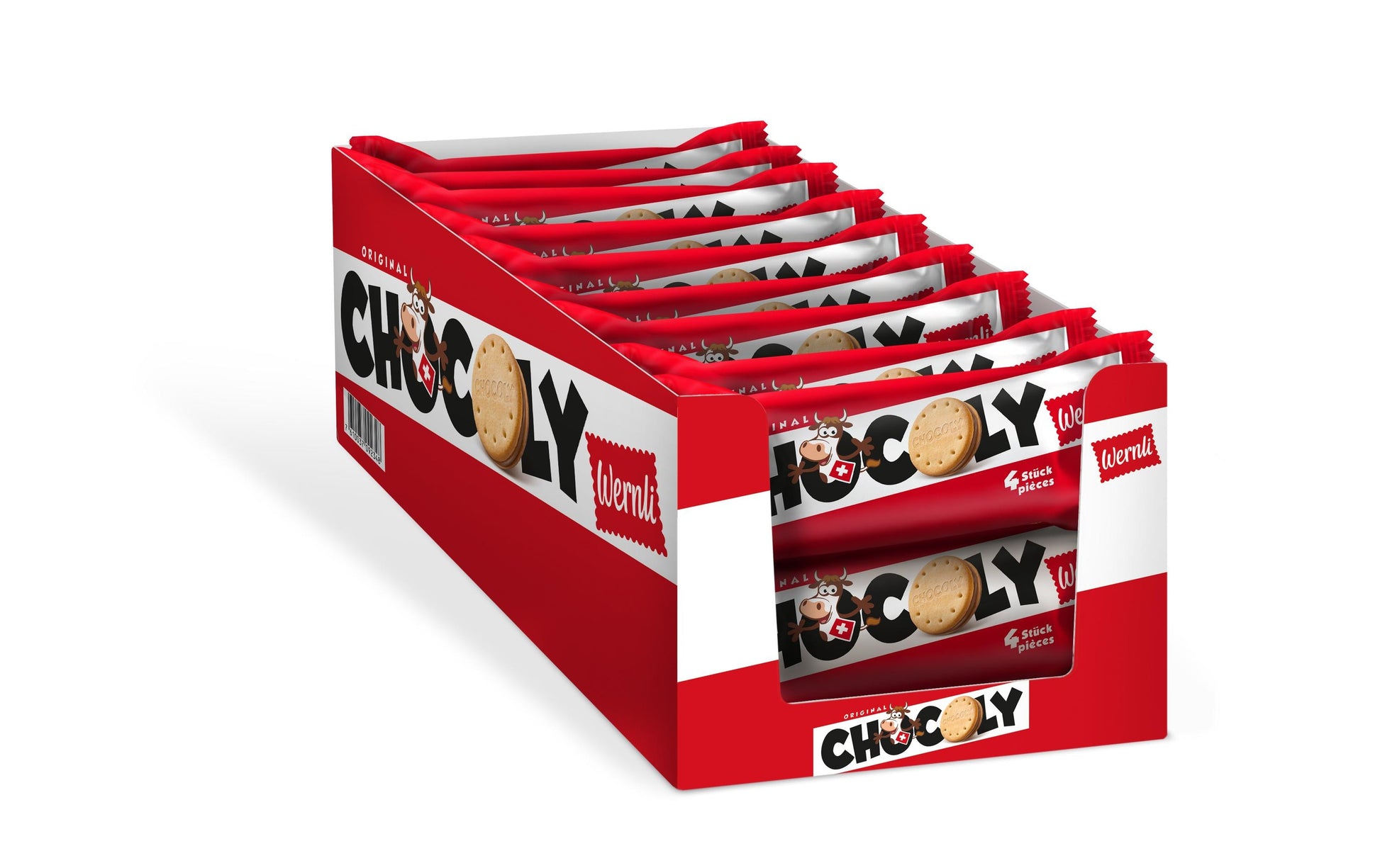 Wernli Chocoly Guetzli – Schokolade – 18 × 62 g