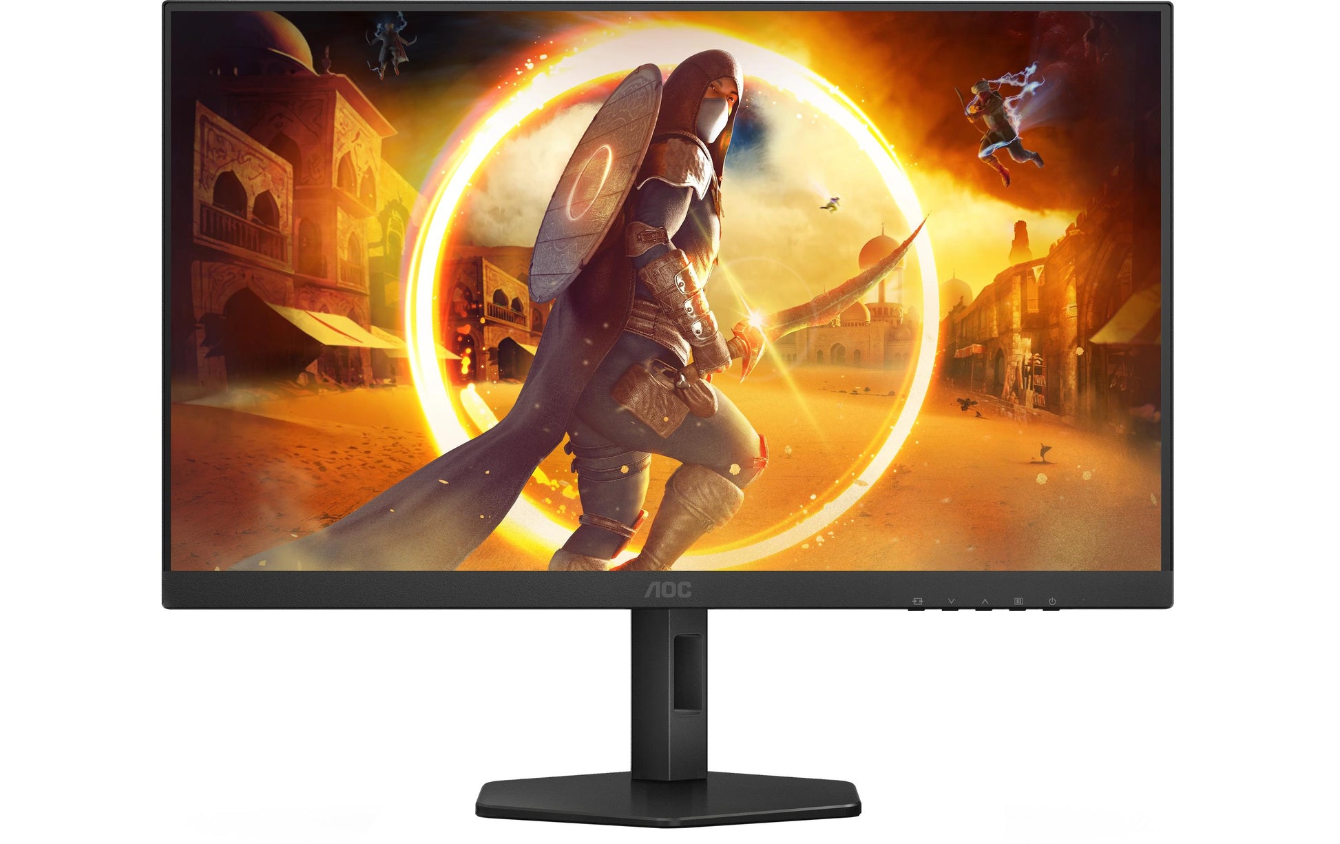 AOC Q27G4XF – Monitor, 27" WQHD (2560 × 1440), IPS, 180 Hz, 300 cd/m², Adaptive Sync, VESA 100 × 100, Schwarz