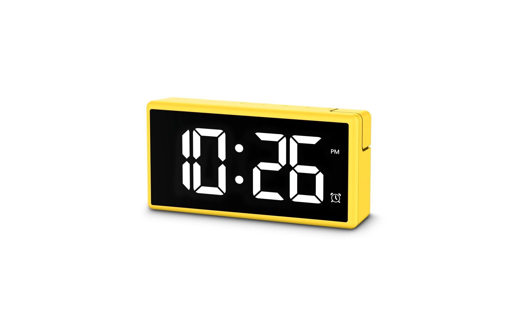Hama Digitalwecker – Snooze, USB, 15 × 7,5 × 3,4 cm, Gelb