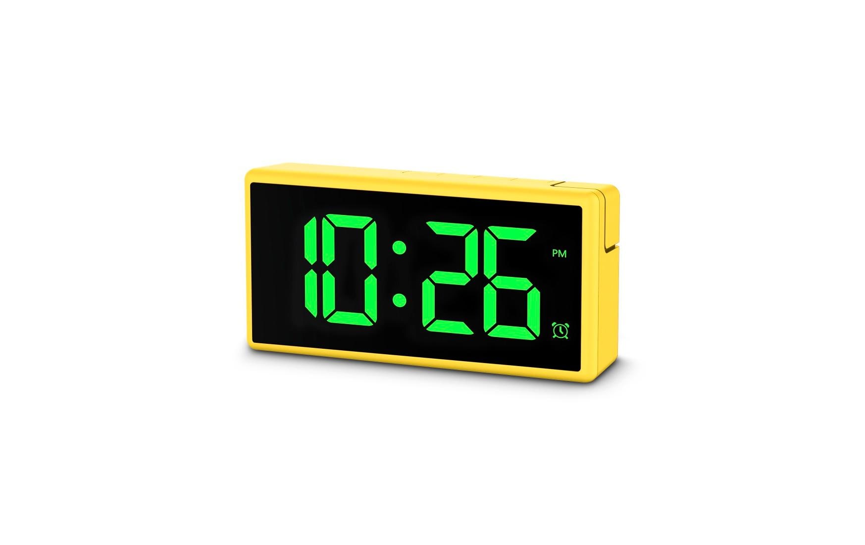 Hama Digitalwecker – Snooze, USB, 15 × 7,5 × 3,4 cm, Gelb
