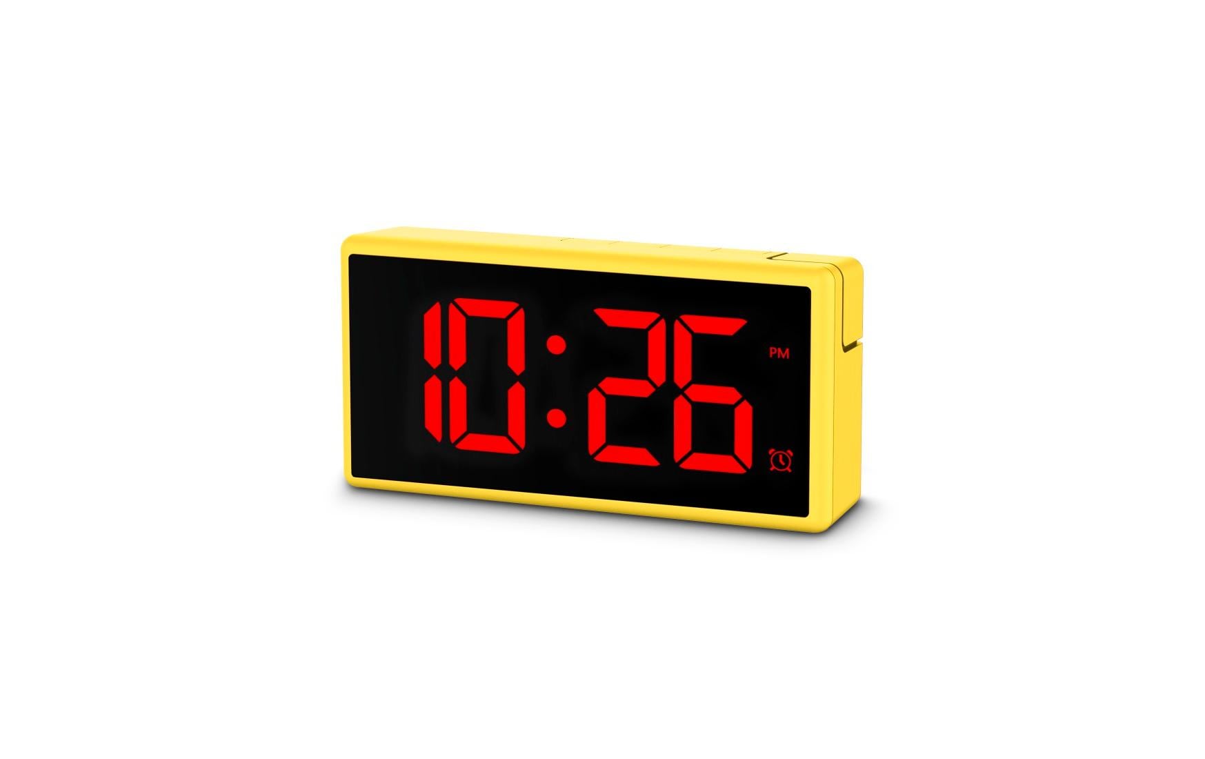 Hama Digitalwecker – Snooze, USB, 15 × 7,5 × 3,4 cm, Gelb