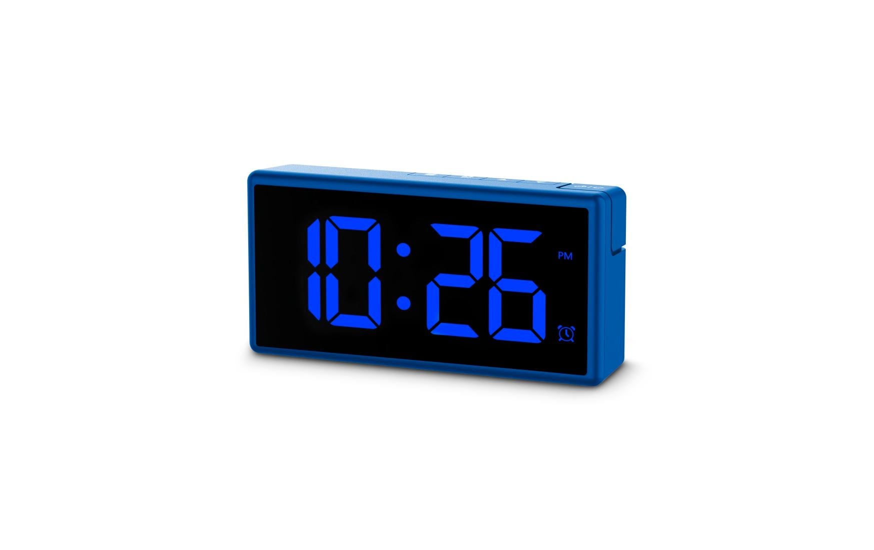 Hama Ibiza Digitalwecker – Snooze, USB, 15 × 7,5 × 3,4 cm, Blau