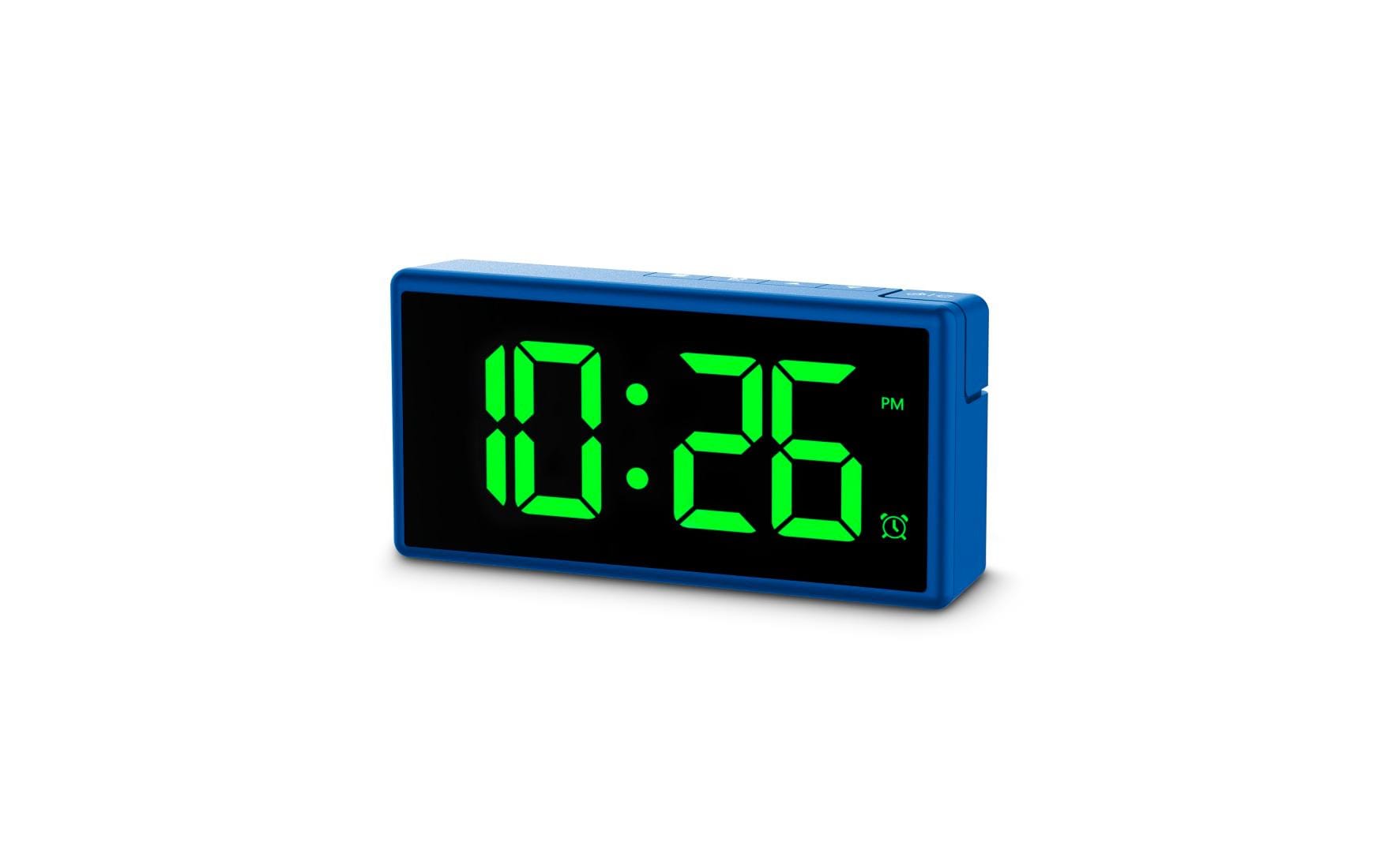 Hama Ibiza Digitalwecker – Snooze, USB, 15 × 7,5 × 3,4 cm, Blau