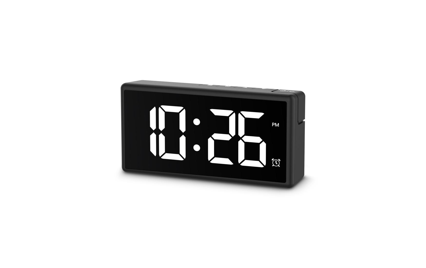 Hama Digitalwecker – Snooze, USB, 15 × 7,5 × 3,4 cm, Schwarz