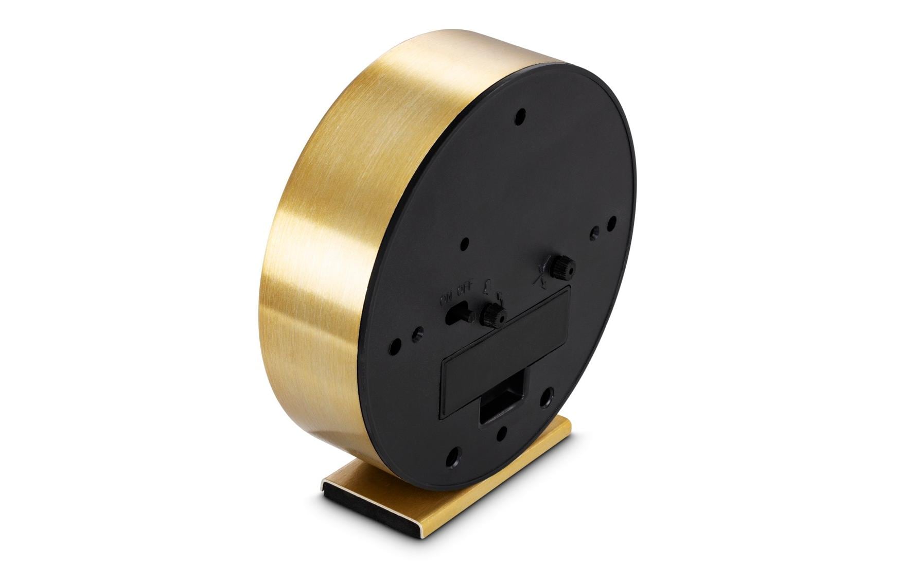 Hama Wecker Skye – Ø 11,2 cm, gold, Kunststoff, lautlos, Alarm