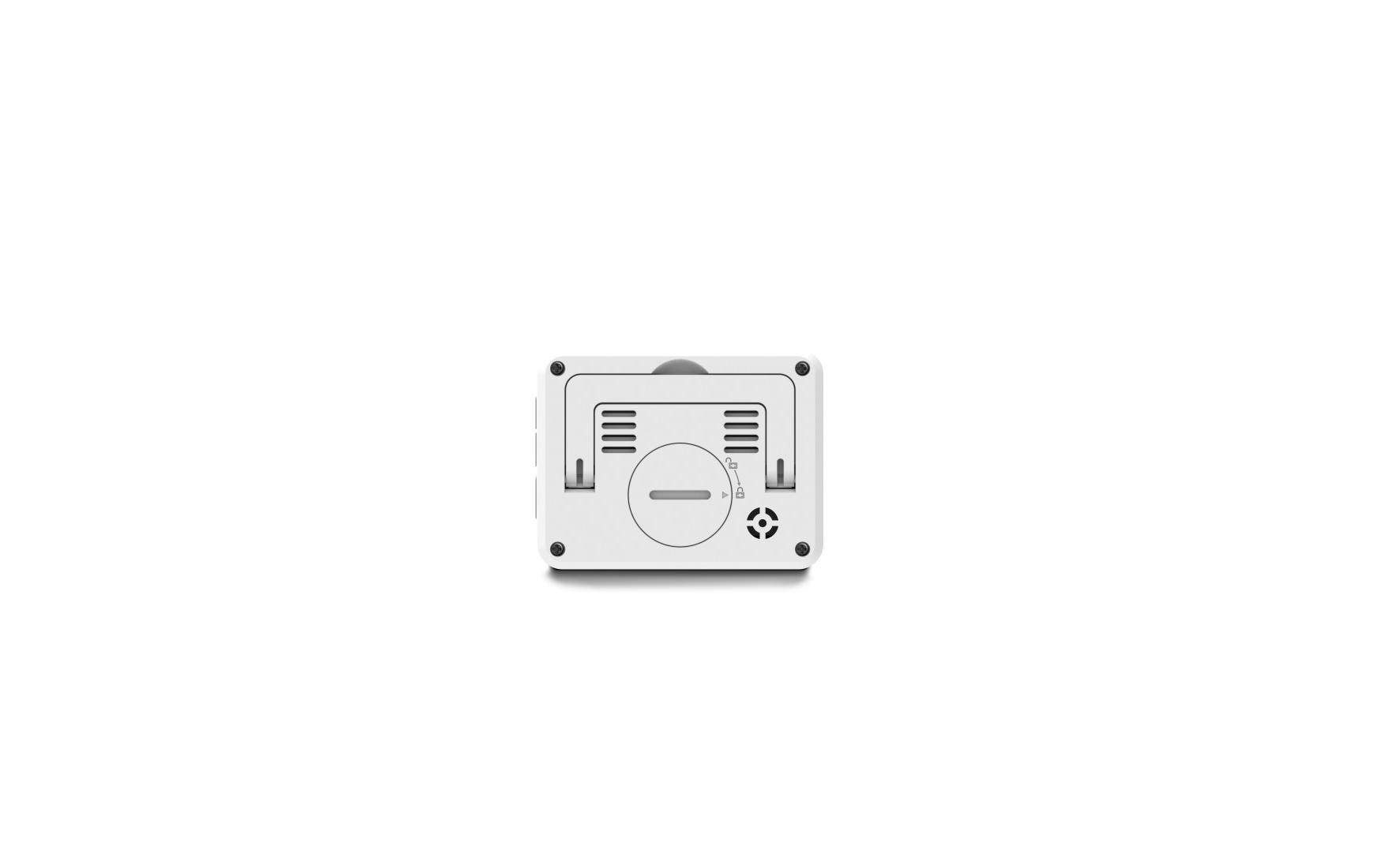 Hama Digitalwecker – Schlummerfunktion, Thermometer, 7 × 5,5 × 1,3 cm, Weiss