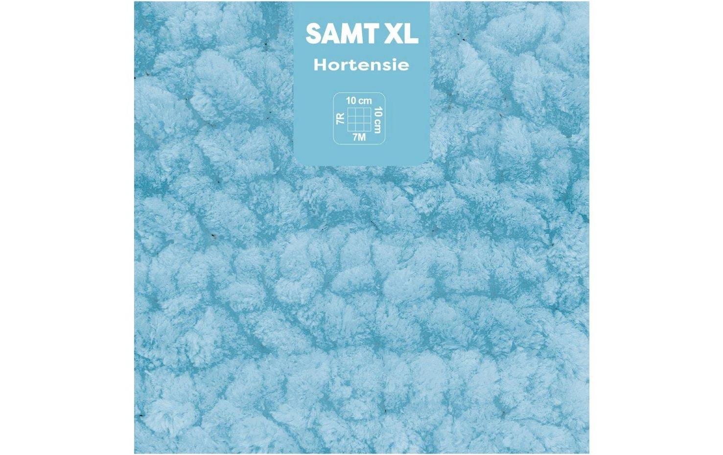 myBoshi Chenille Samt XL Wolle Eisblau – Extra dick, 100 g, 40 m, Polyester, Nadel 5 mm, 1 Stk.